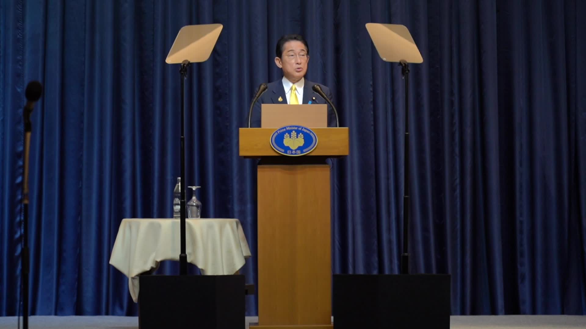 Prime Minister of Japan Fumio Kishida Press Conference in Bangkok.