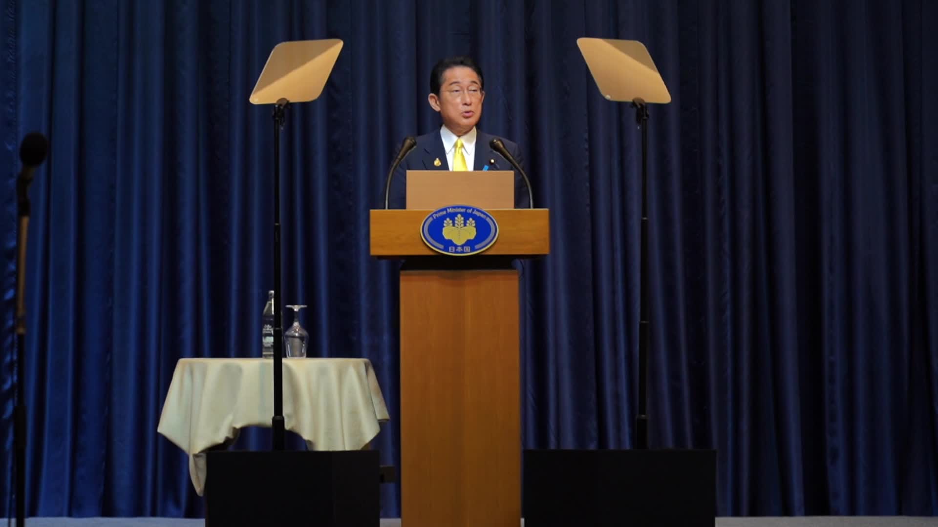 Prime Minister of Japan Fumio Kishida Press Conference in Bangkok.