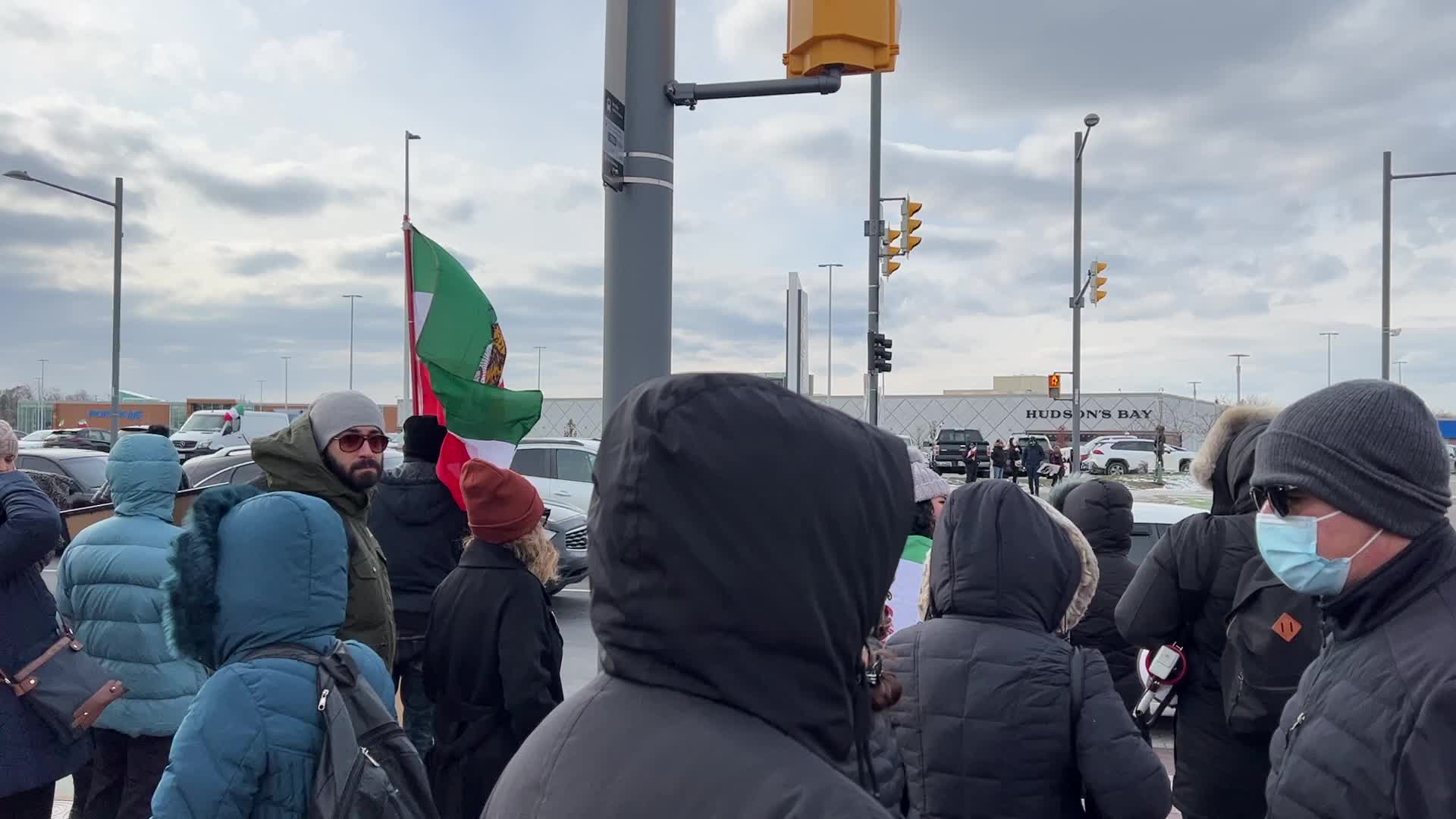Rally In Support Of Anti-government Protesters In Iran