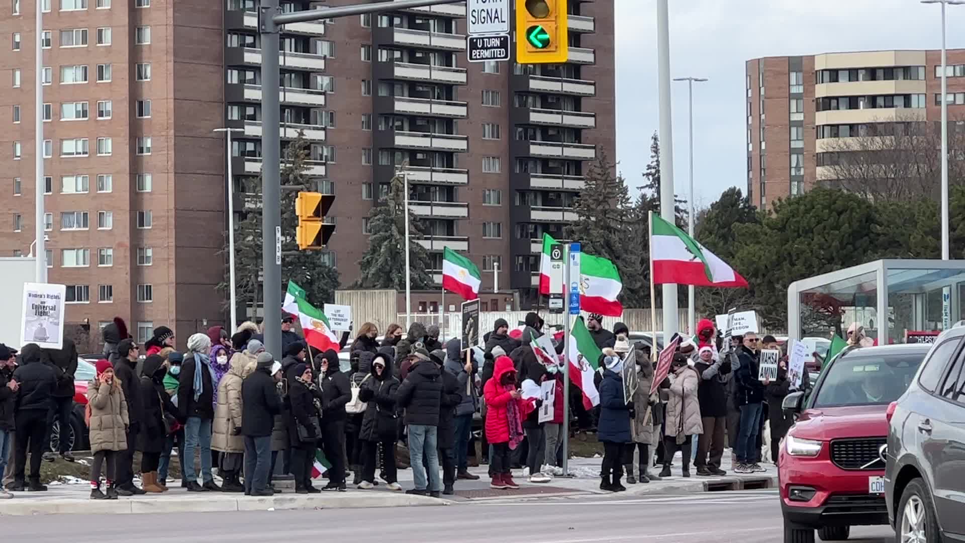 Rally In Support Of Anti-government Protesters In Iran
