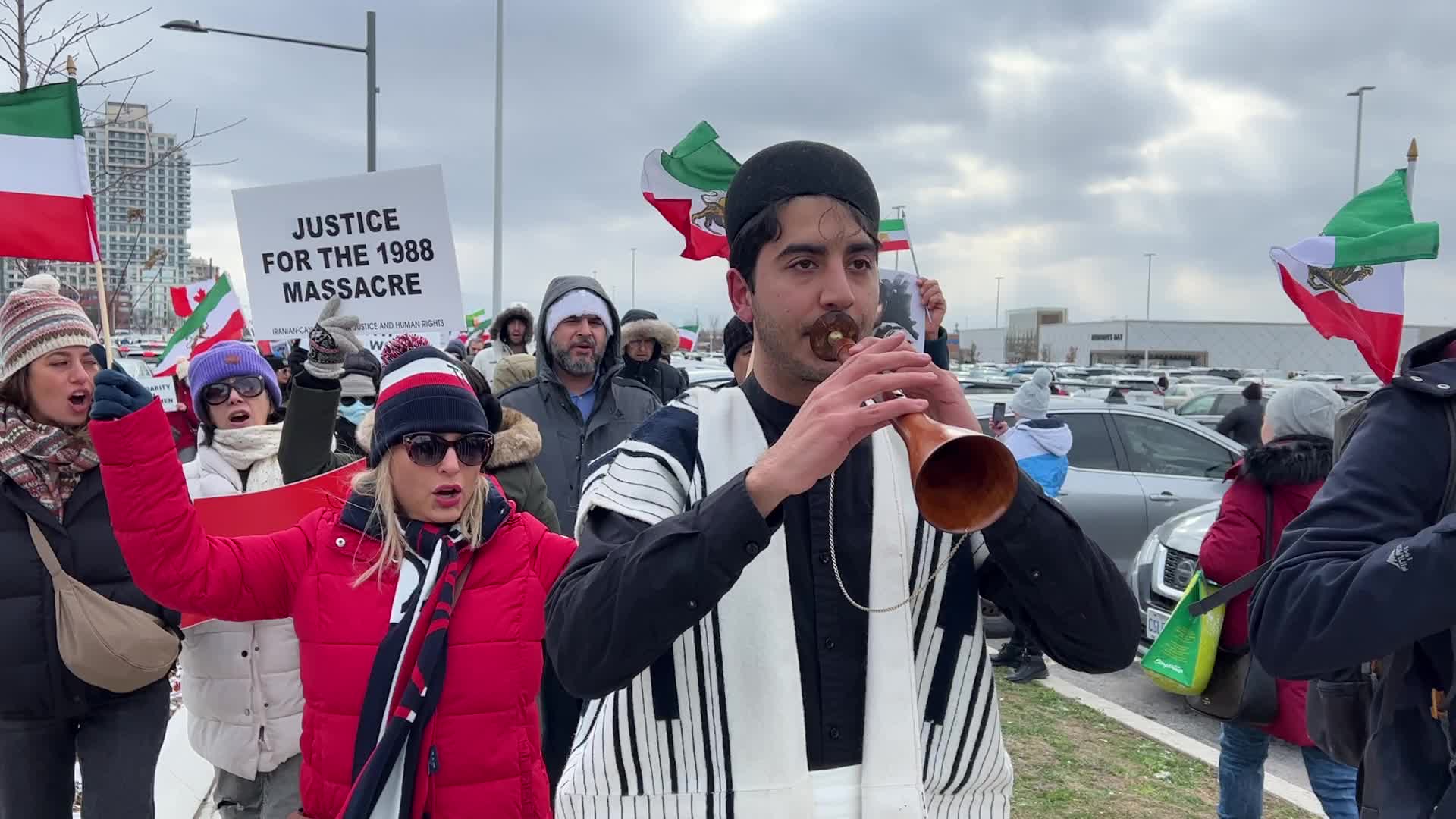Rally In Support Of Anti-government Protesters In Iran