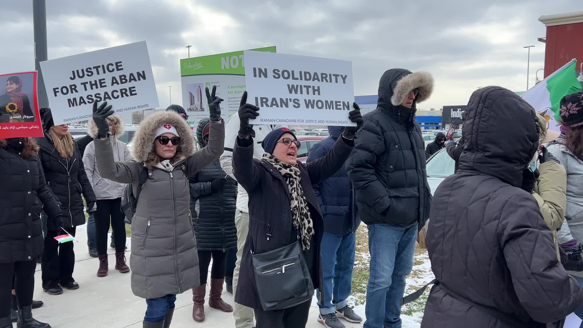 Rally In Support Of Anti-government Protesters In Iran
