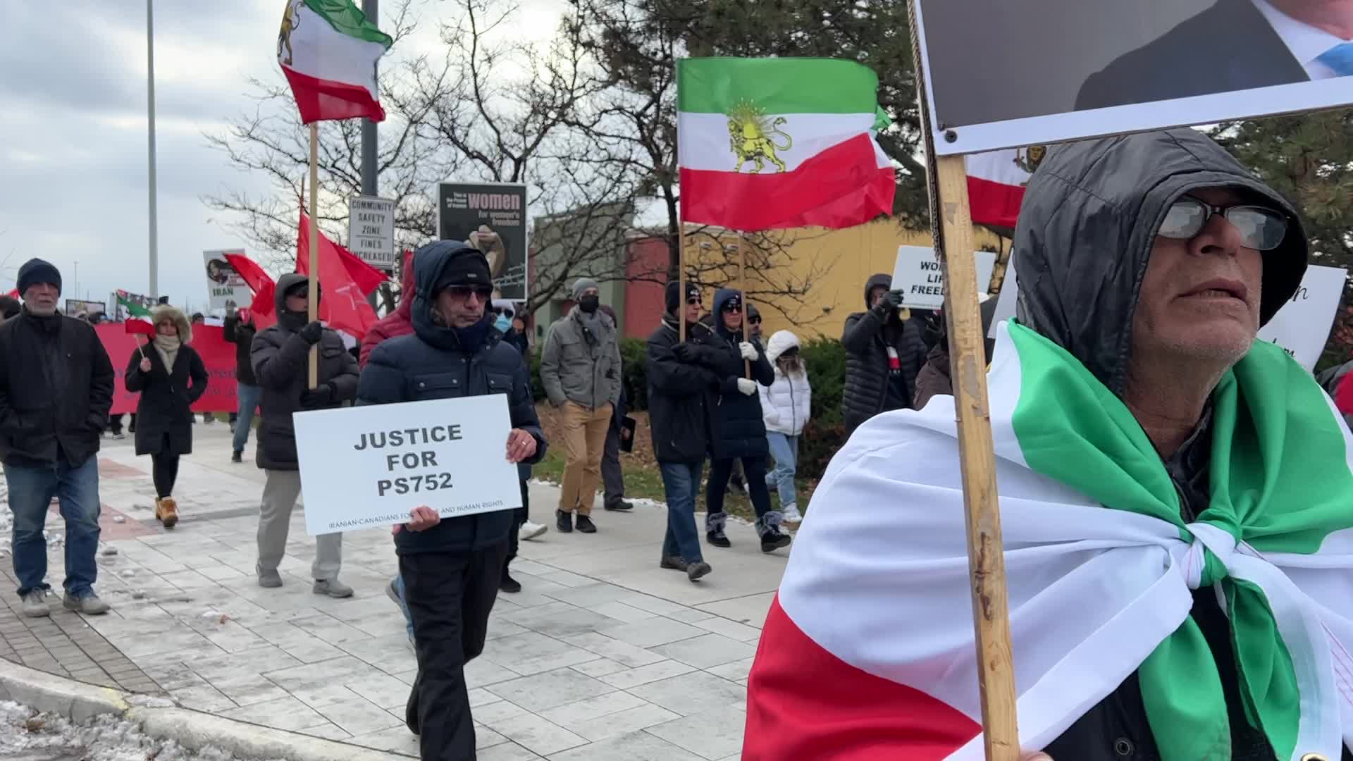 Rally In Support Of Anti-government Protesters In Iran