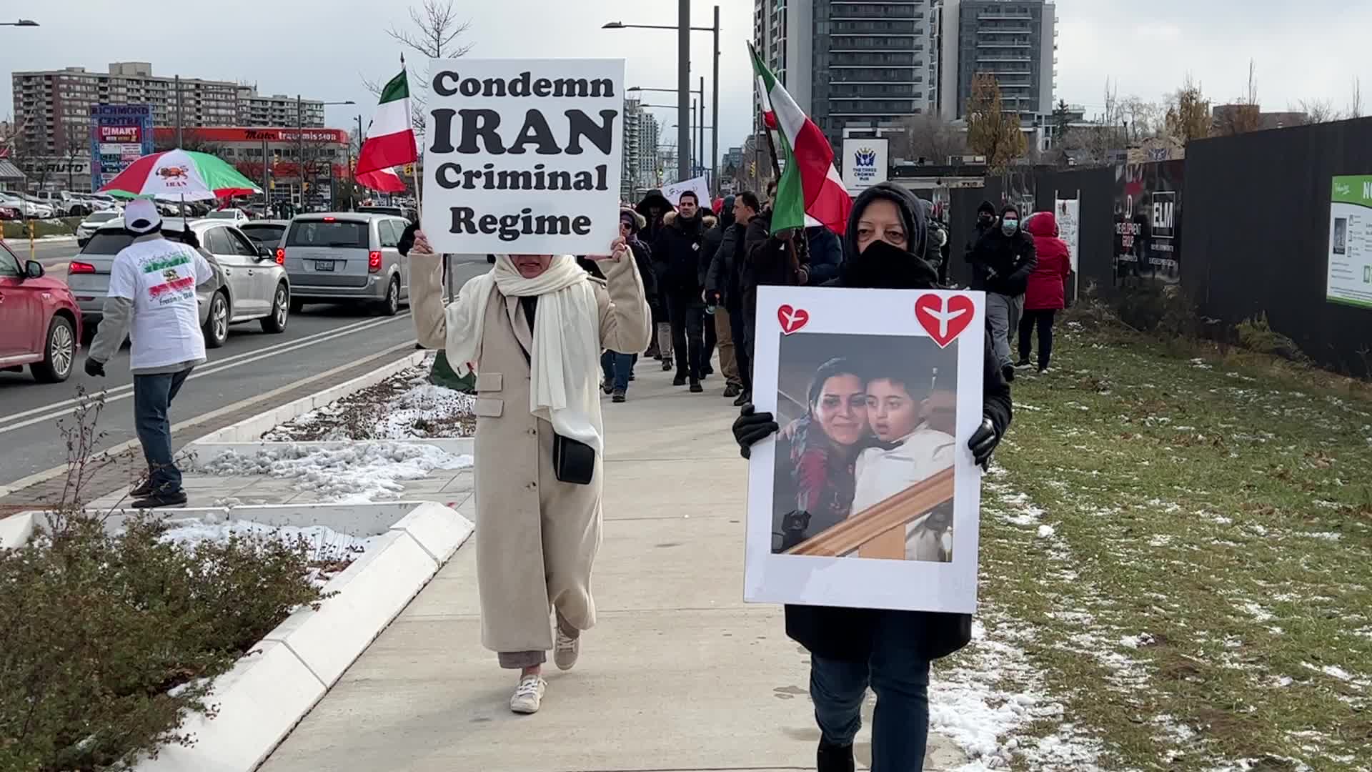 Rally In Support Of Anti-government Protesters In Iran
