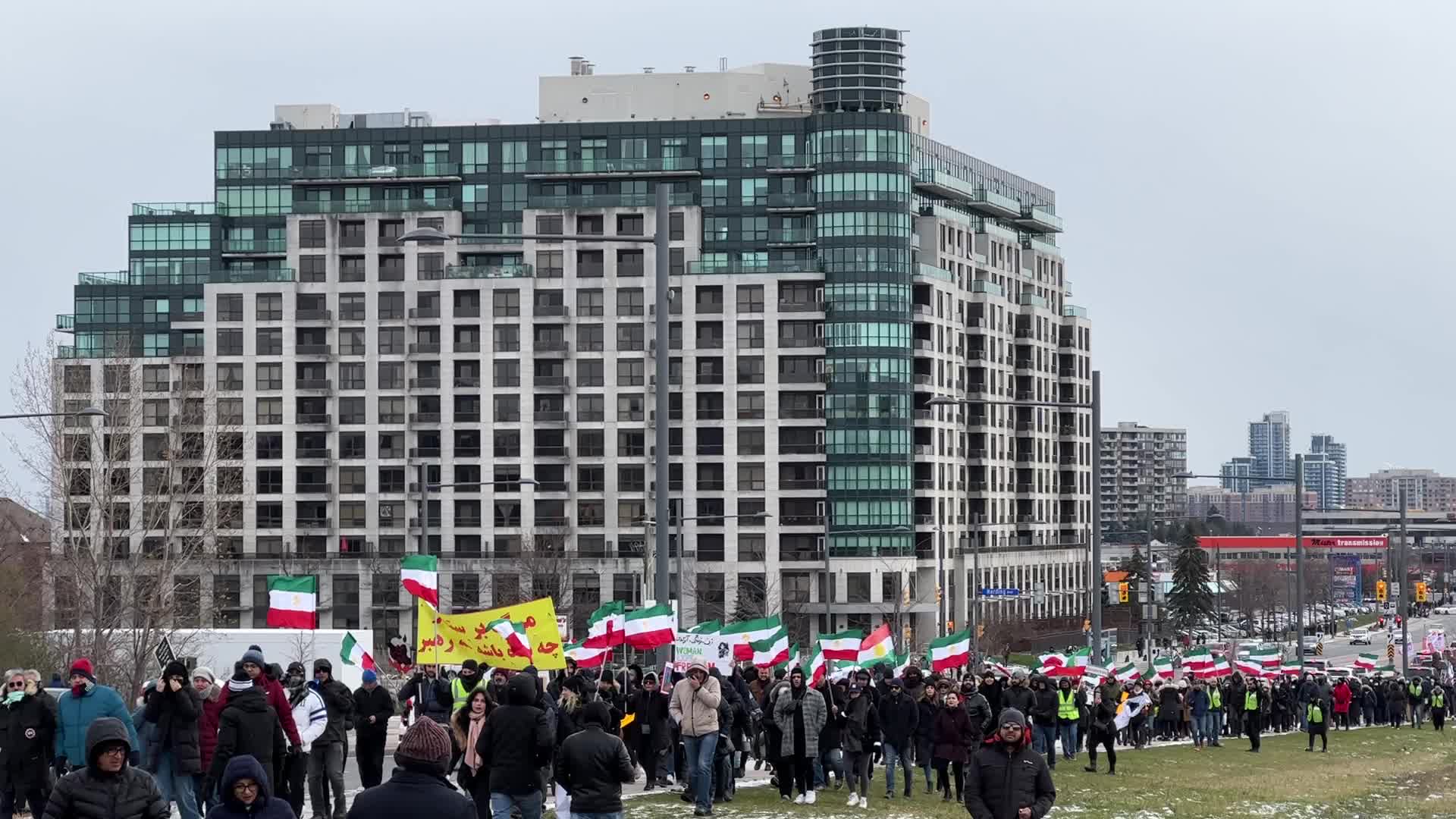 Rally In Support Of Anti-government Protesters In Iran