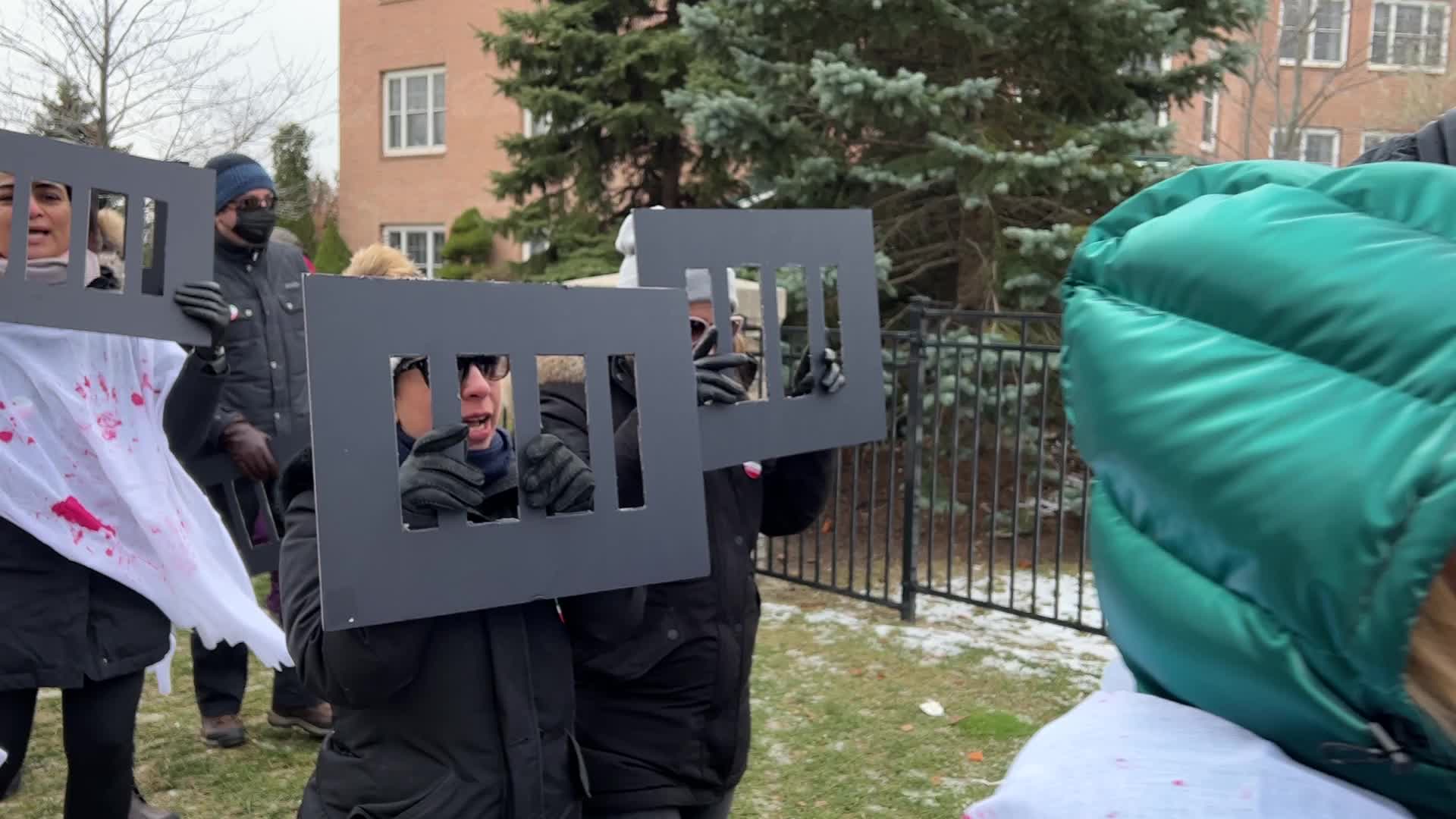 Rally In Support Of Anti-government Protesters In Iran