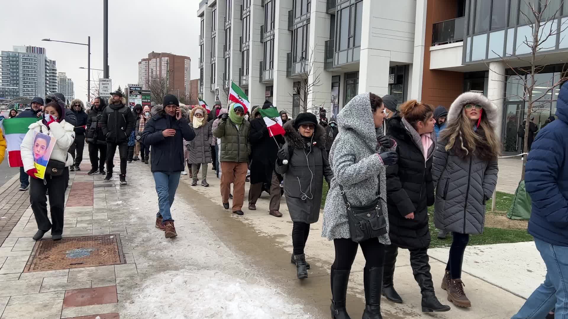 Rally In Support Of Anti-government Protesters In Iran