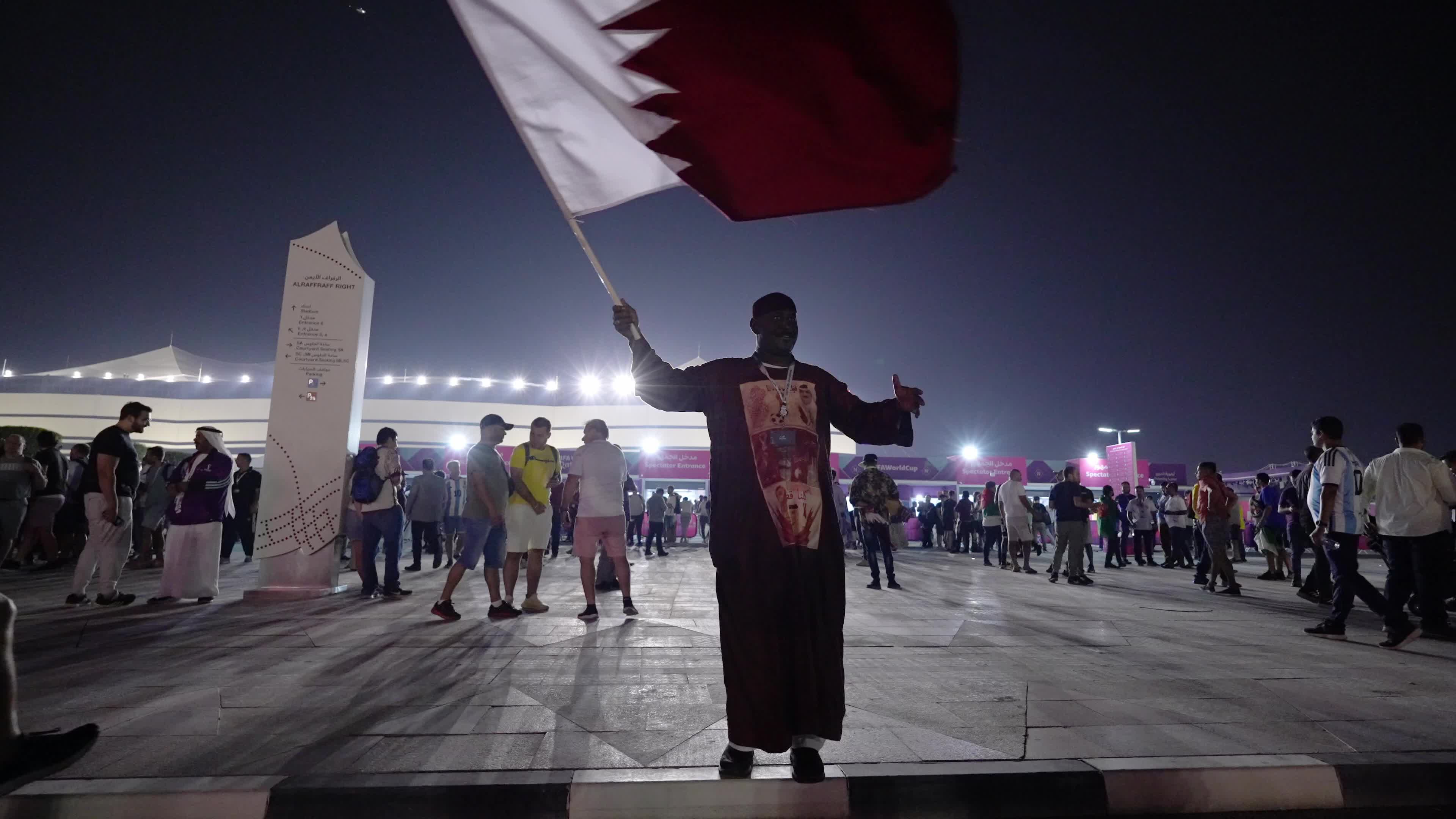 Supporters During The Opening Match Of FIFA World Cup 2022