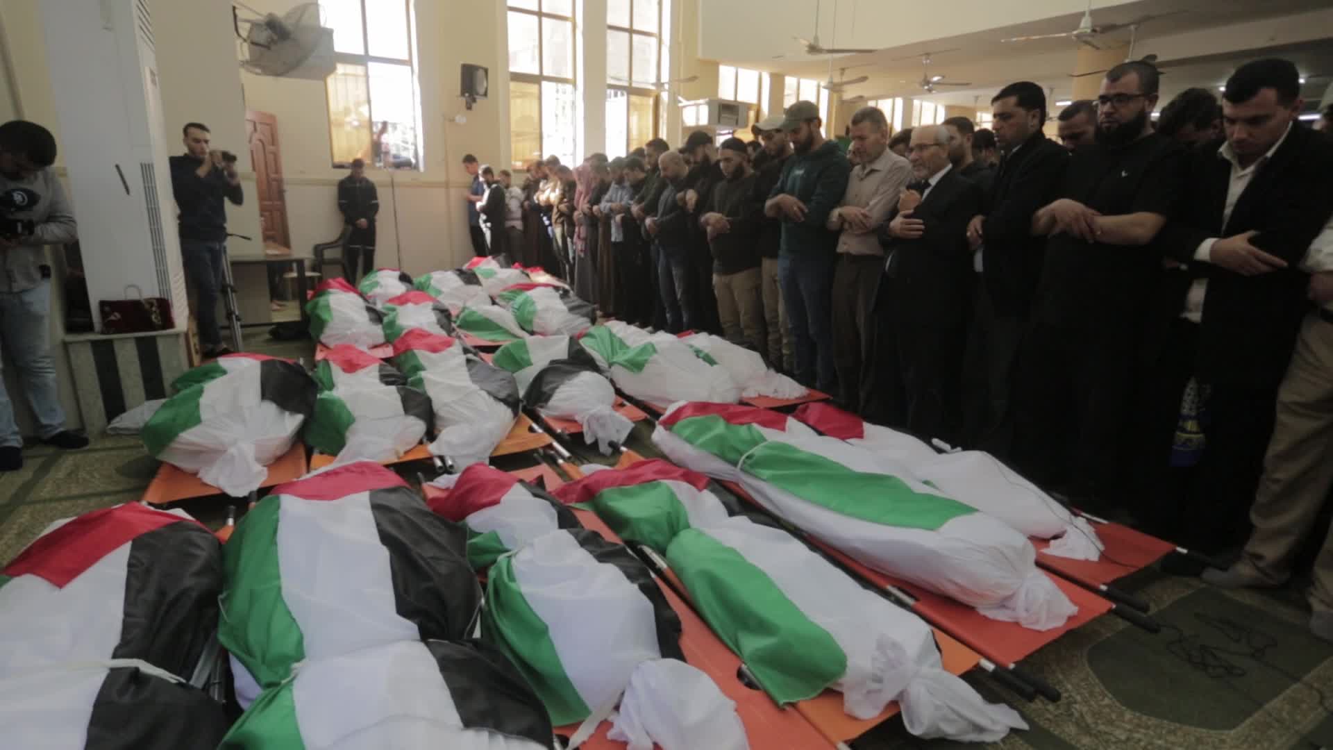 At least 21 people killed in apartment fire in the Jabaliya refugee camp