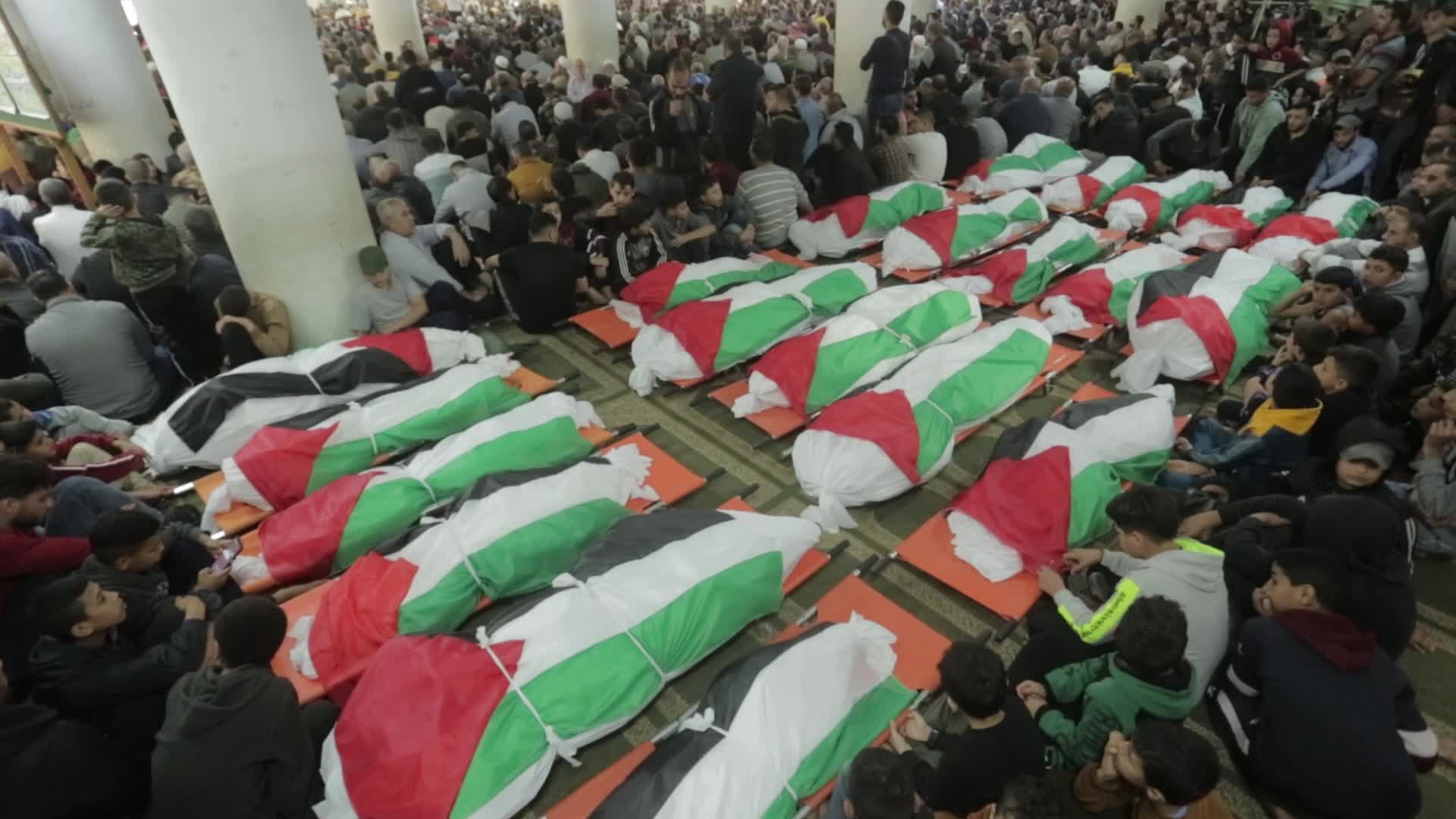 At least 21 people killed in apartment fire in the Jabaliya refugee camp