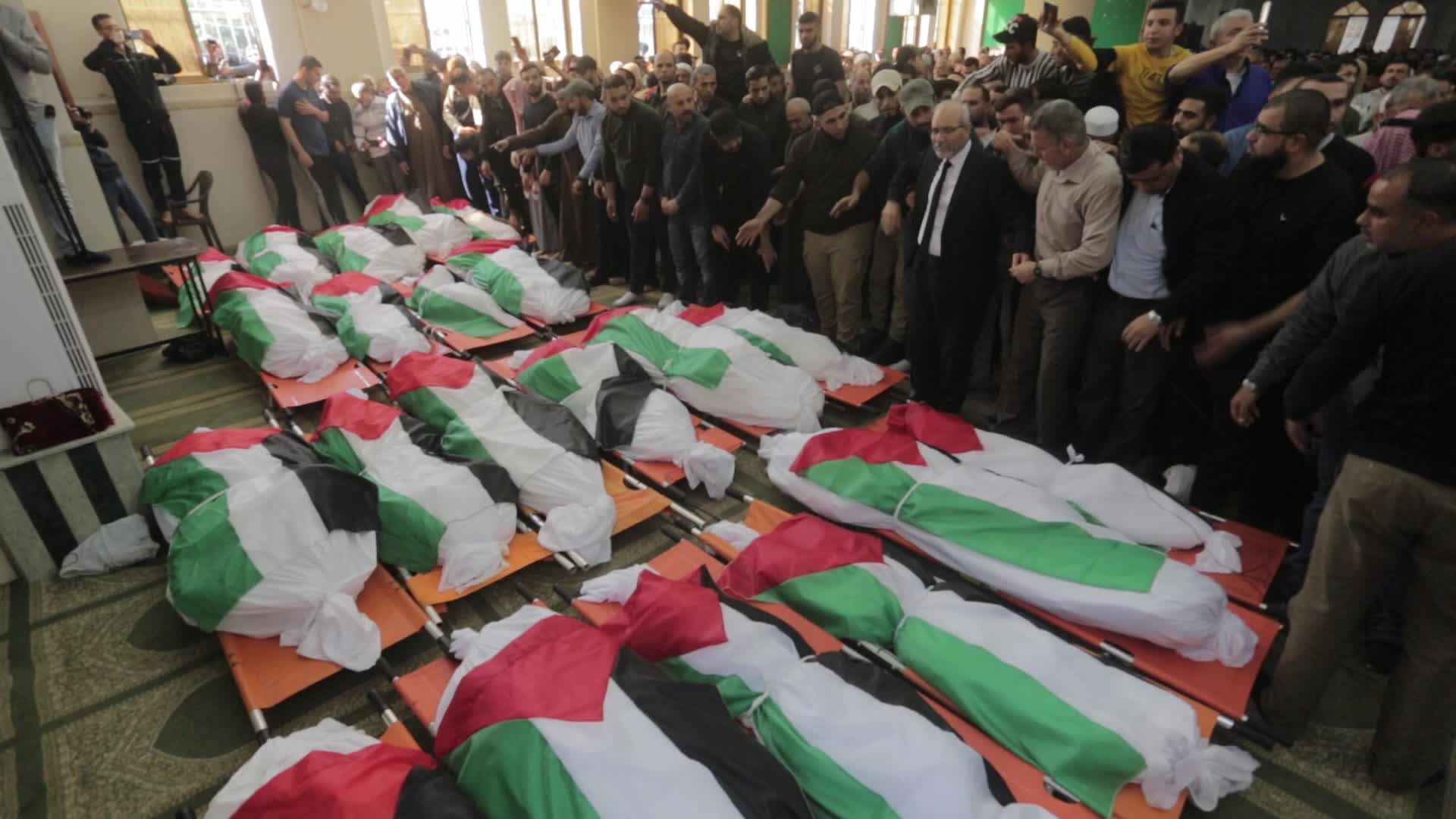 At least 21 people killed in apartment fire in the Jabaliya refugee camp