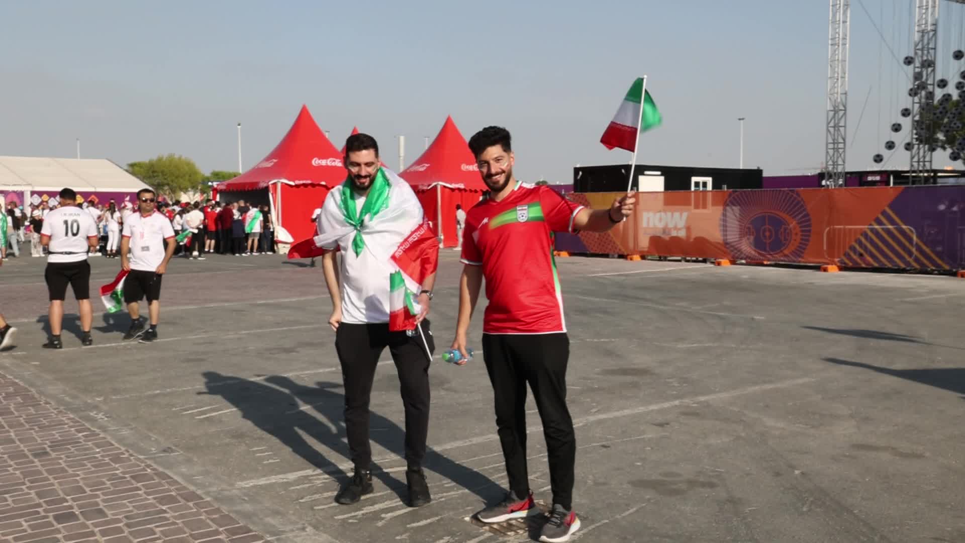 Supporters arrives at stadium for the FIFA World Cup match between England v Iran