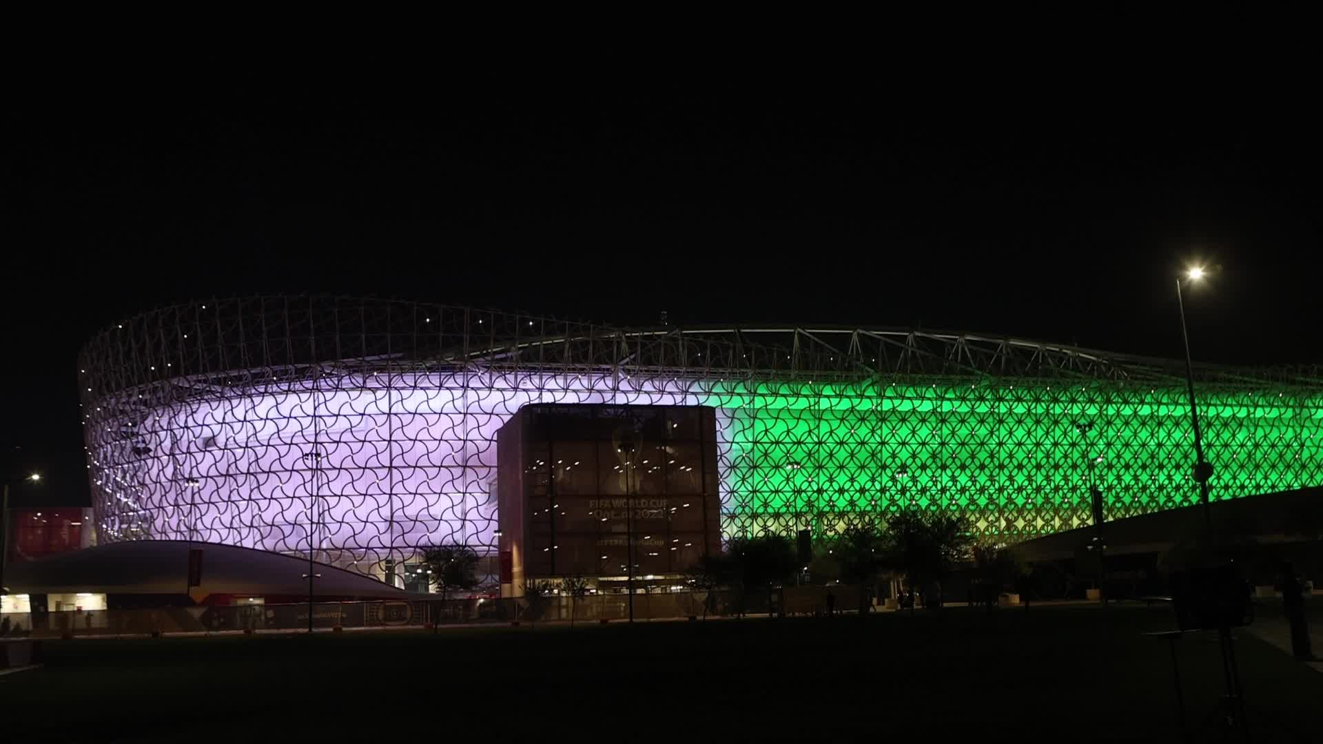 Supporters arrive for USA v Wales match during the FIFA World Cup Qatar 2022