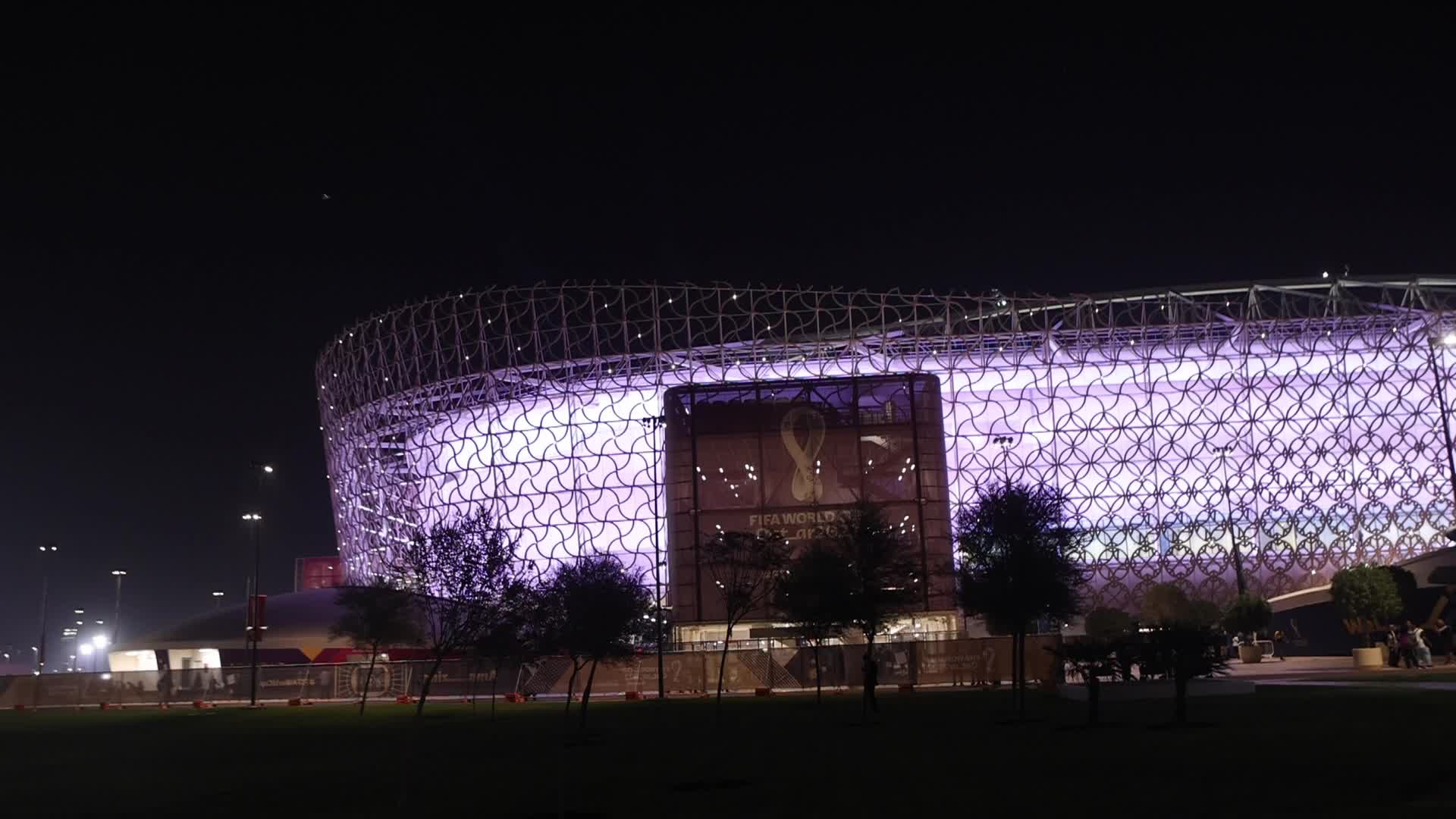 Supporters arrive for USA v Wales match during the FIFA World Cup Qatar 2022