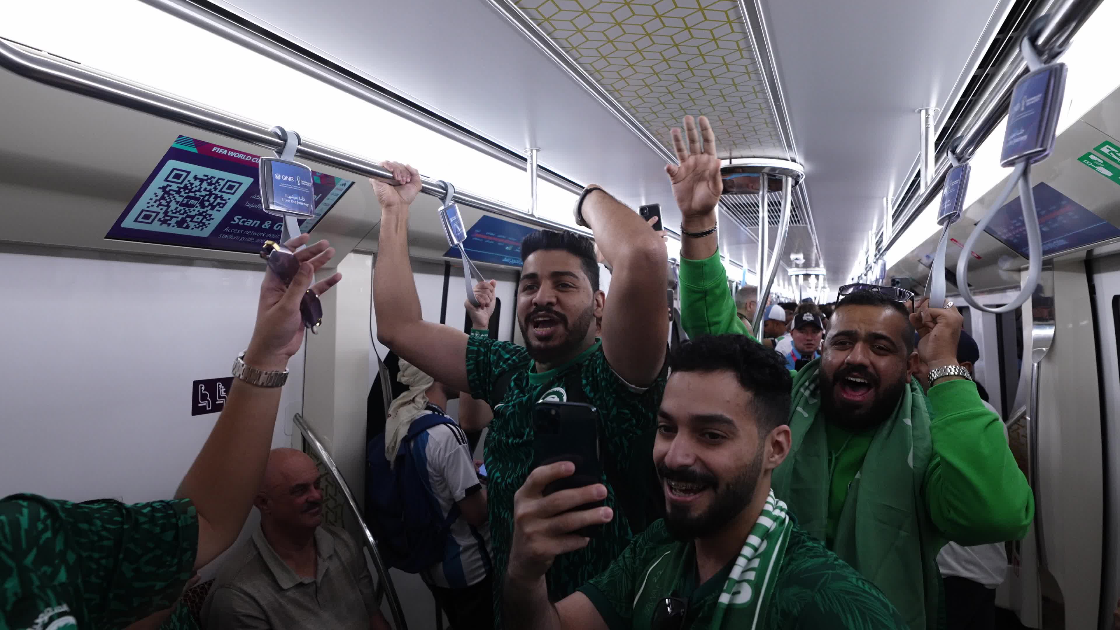Supporters Arrive At Stadium Before The FIFA World Cup match between Argentina v Saudi Arabia