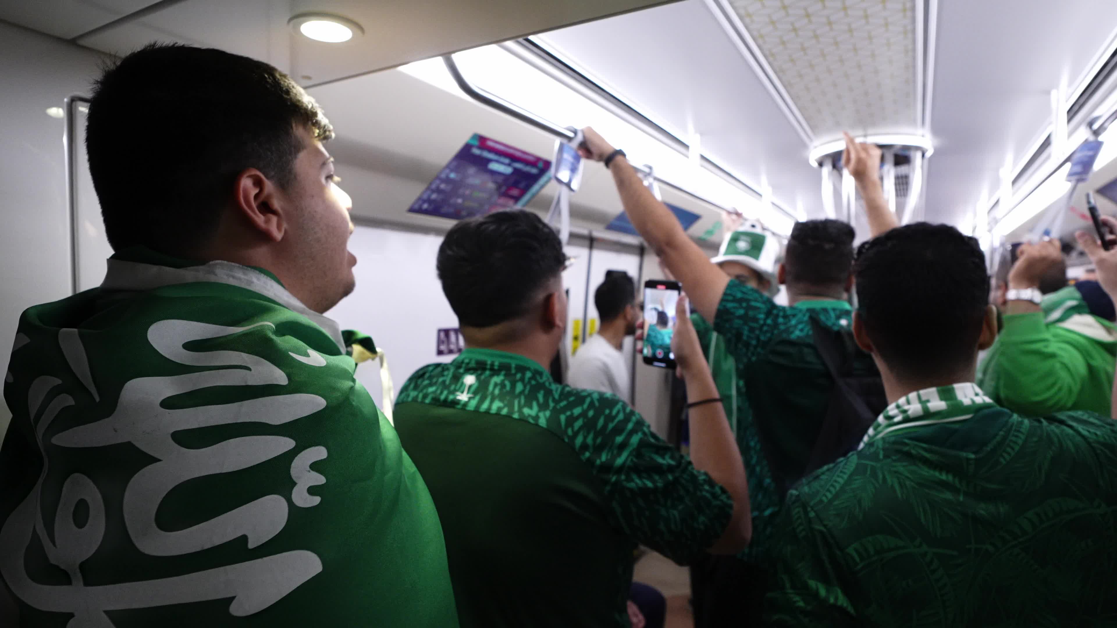 Supporters Arrive At Stadium Before The FIFA World Cup match between Argentina v Saudi Arabia