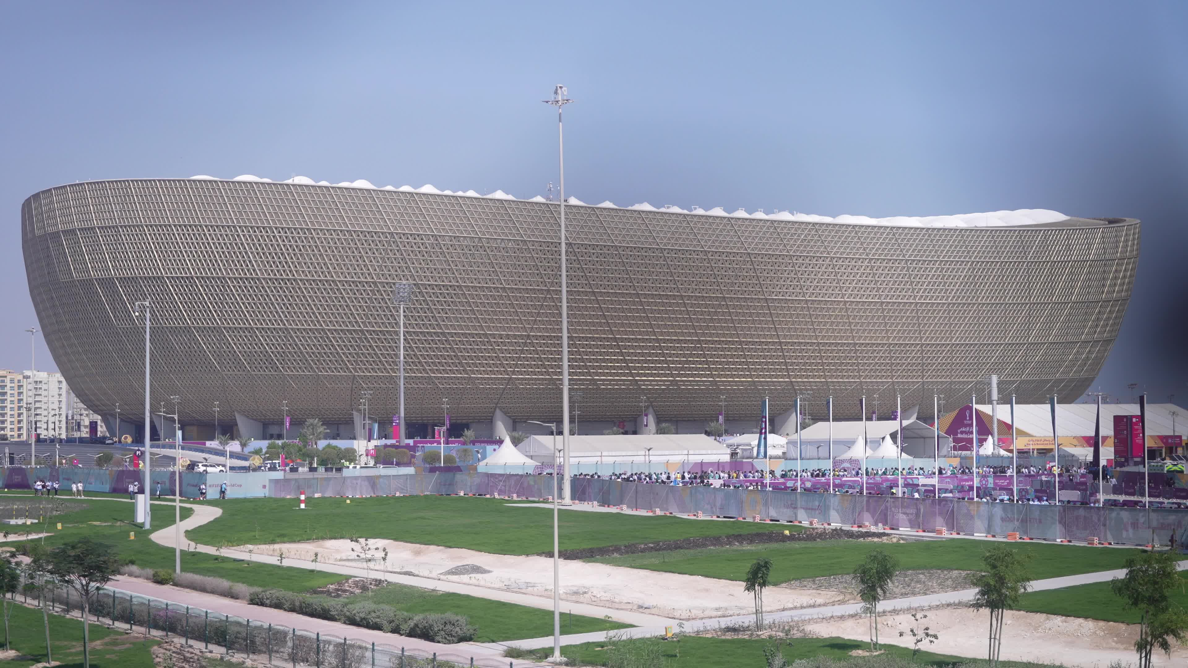 Supporters Arrive At Stadium Before The FIFA World Cup match between Argentina v Saudi Arabia