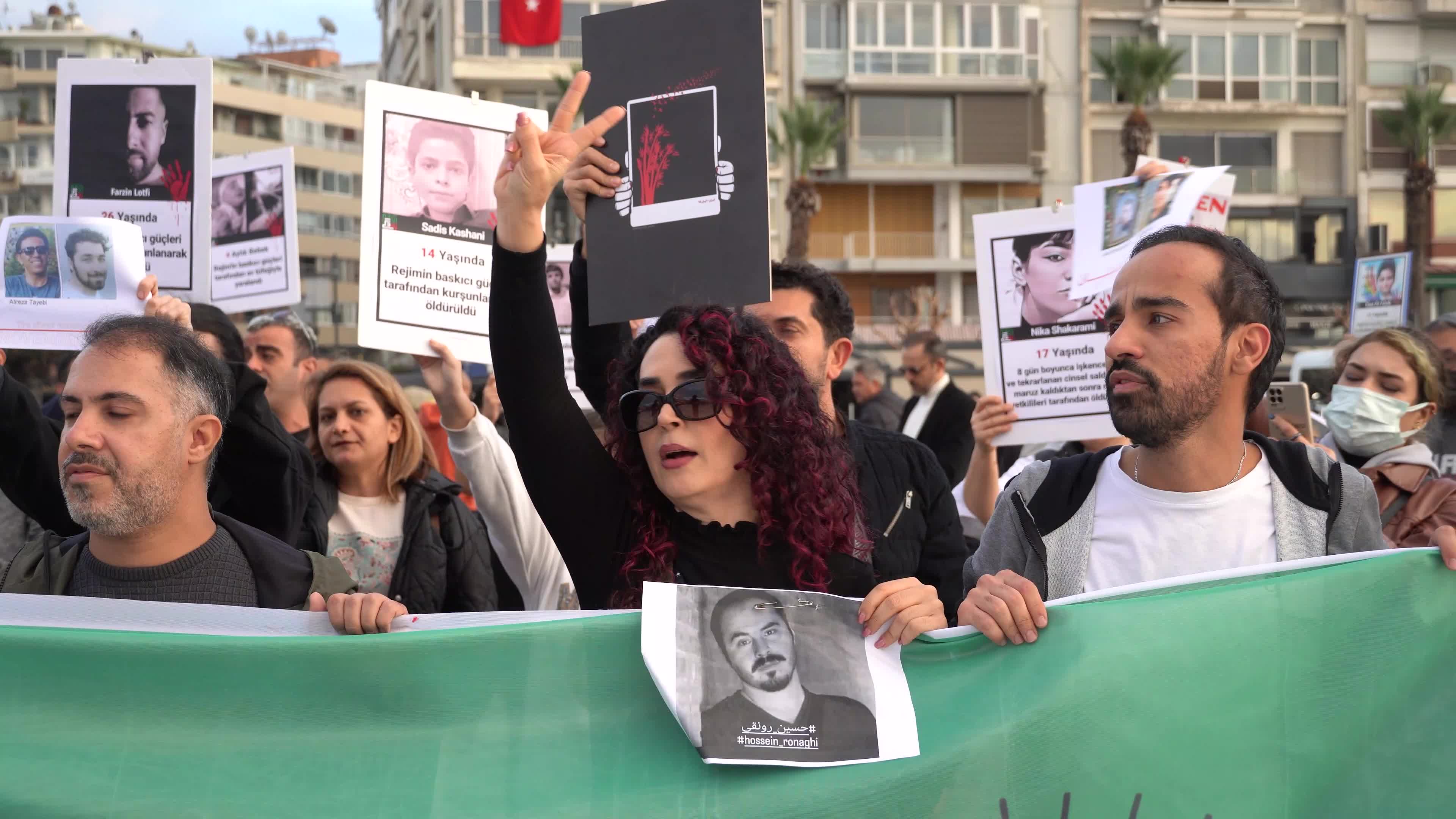 Rally for Mahsa Amini, Izmir, Turkey