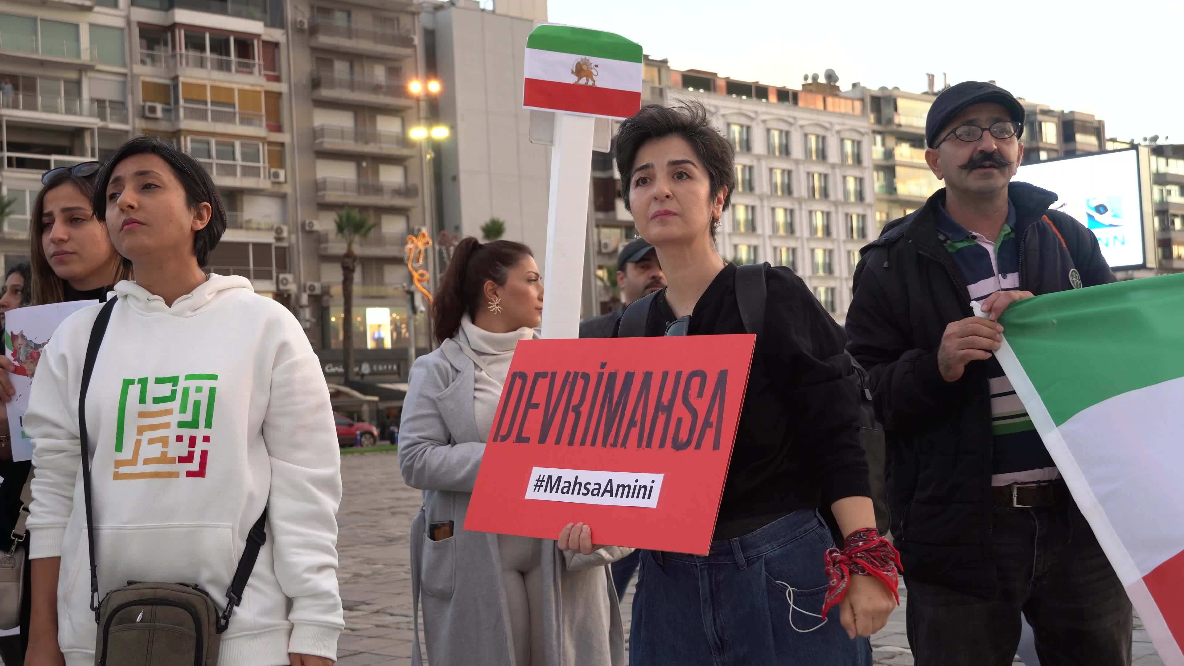 Rally for Mahsa Amini, Izmir, Turkey