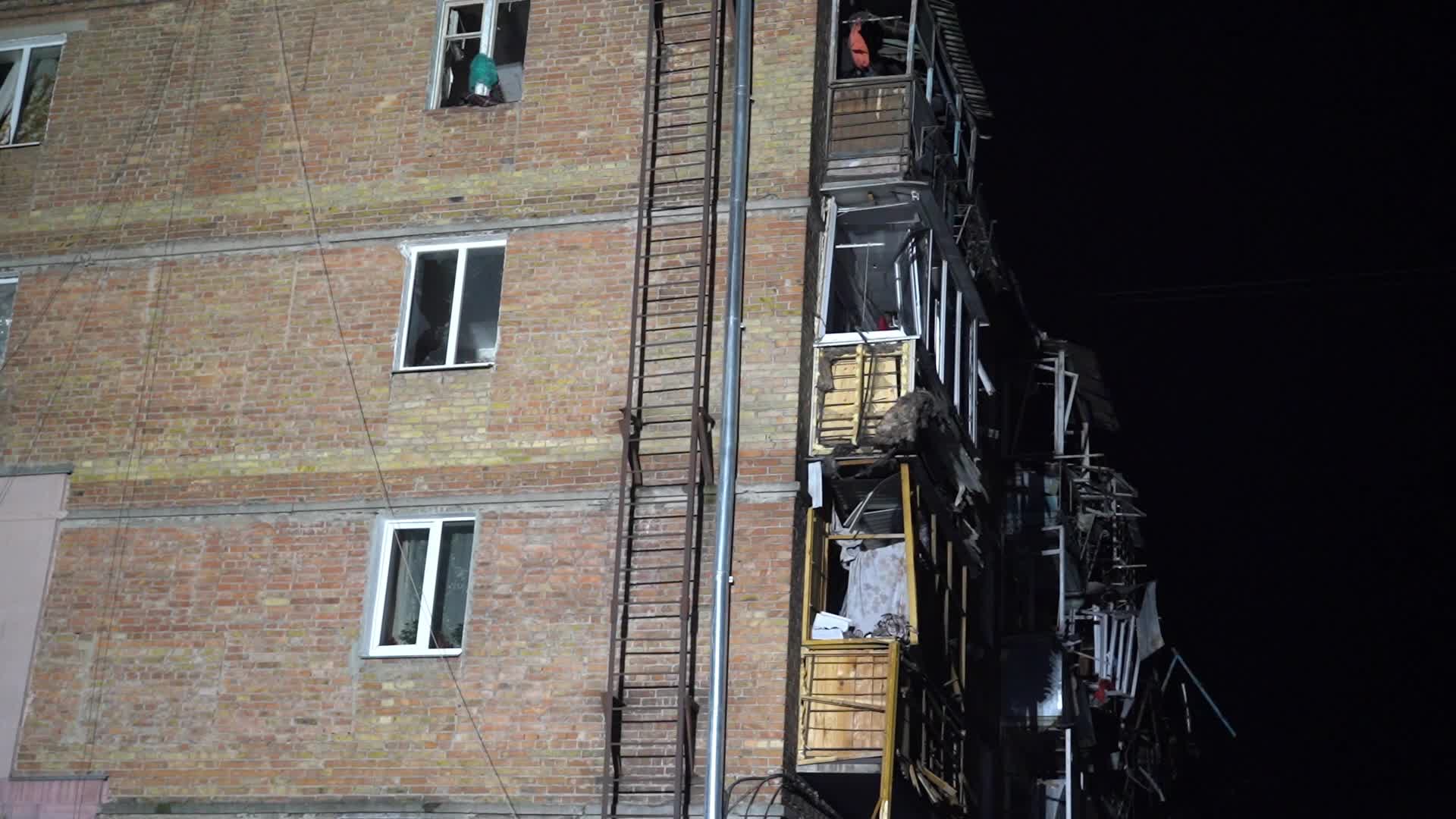 Consequences of a missile attack on Kyiv region, Ukraine