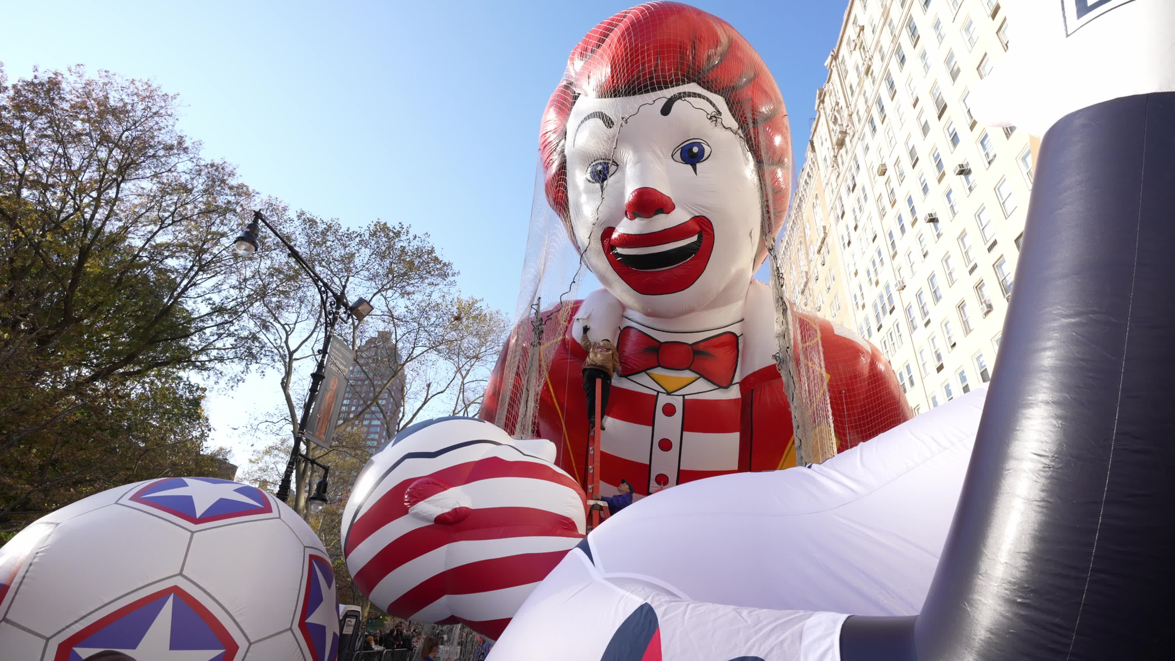 96th Macy's Thanksgiving Day Parade Balloon Inflation