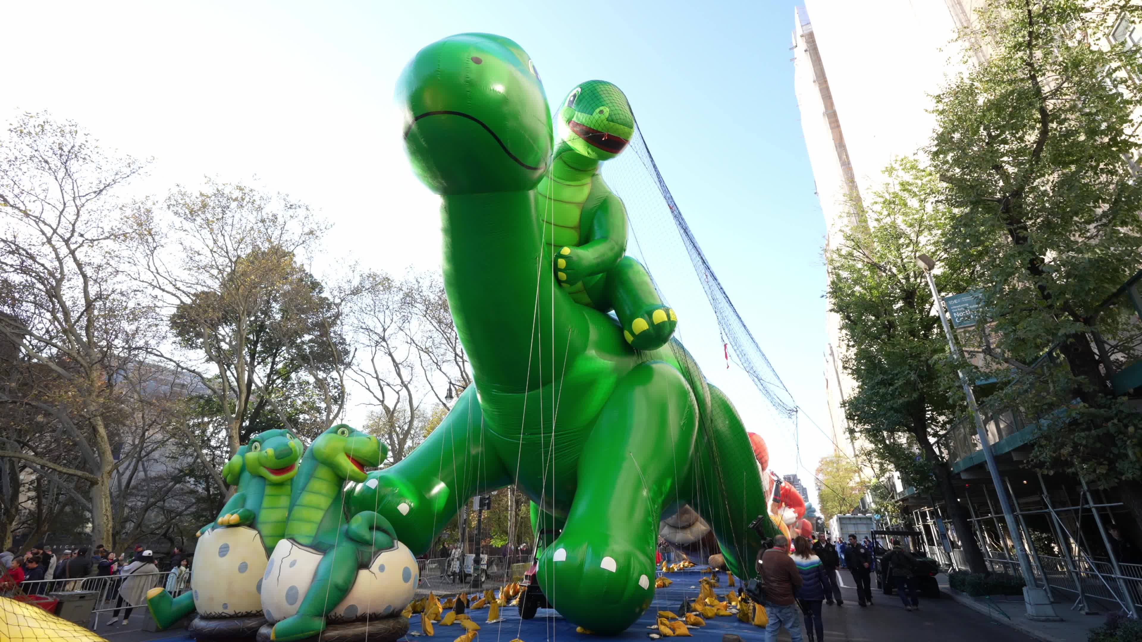 96th Macy's Thanksgiving Day Parade Balloon Inflation