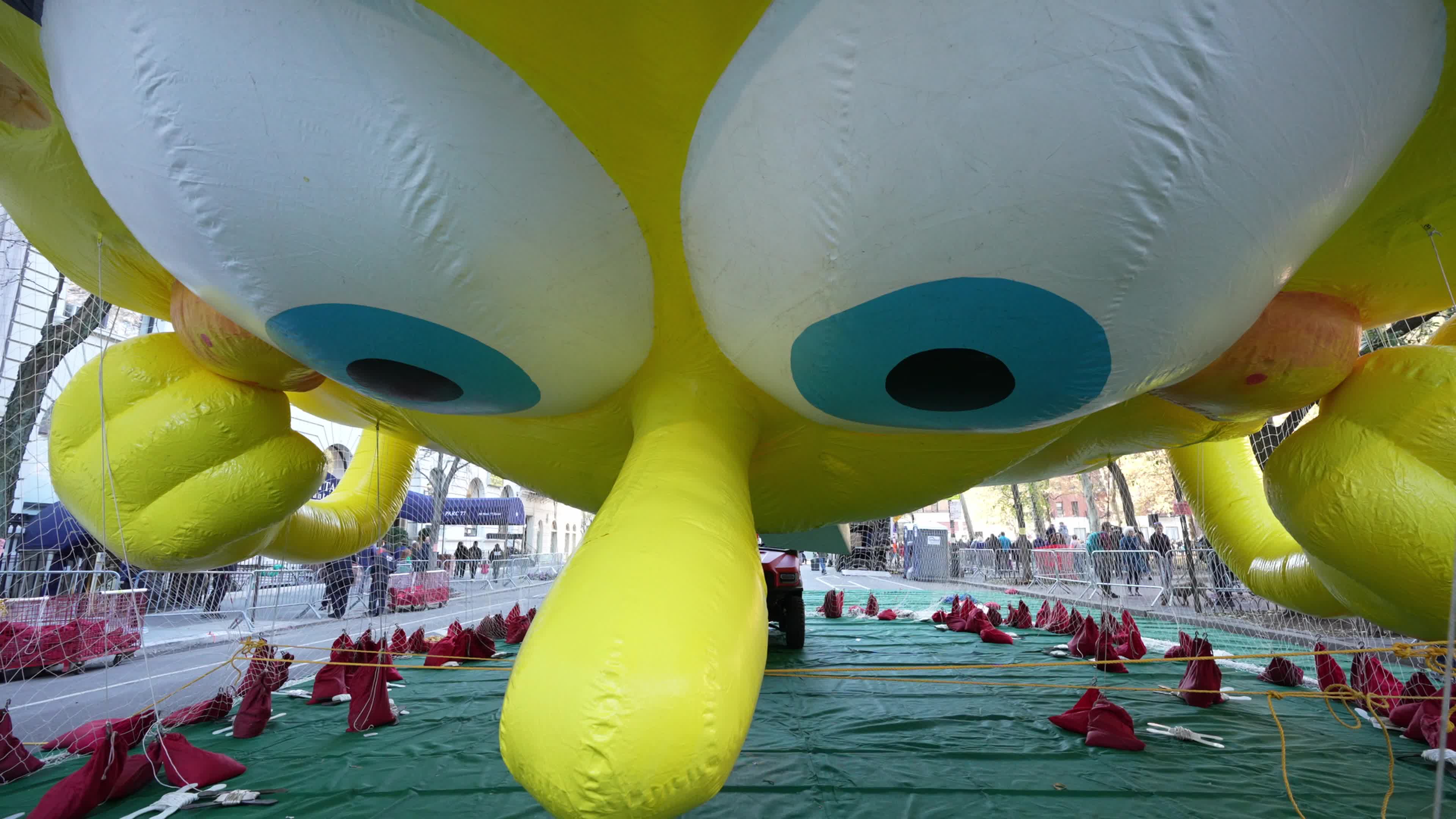 96th Macy's Thanksgiving Day Parade Balloon Inflation
