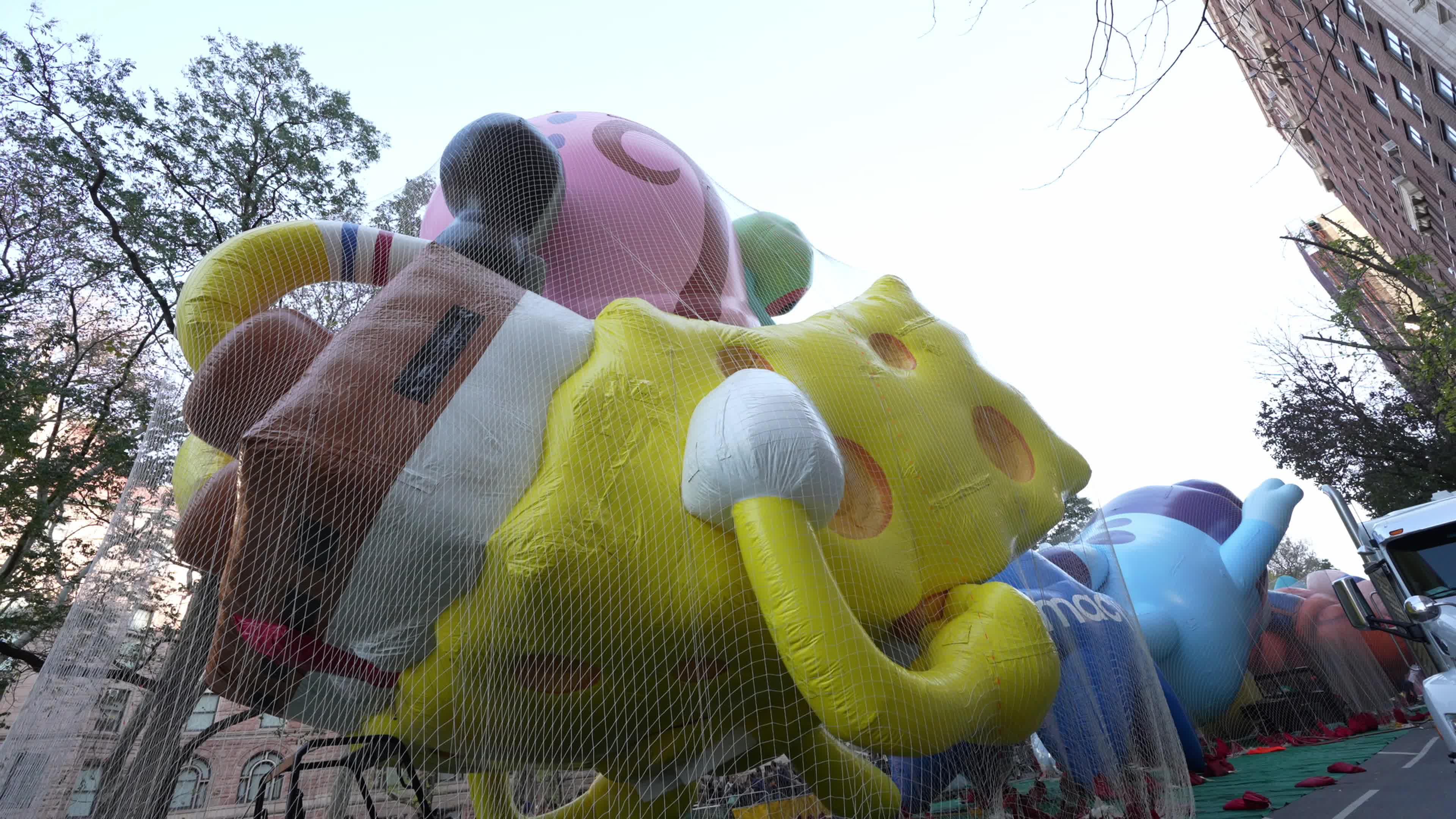 96th Macy's Thanksgiving Day Parade Balloon Inflation