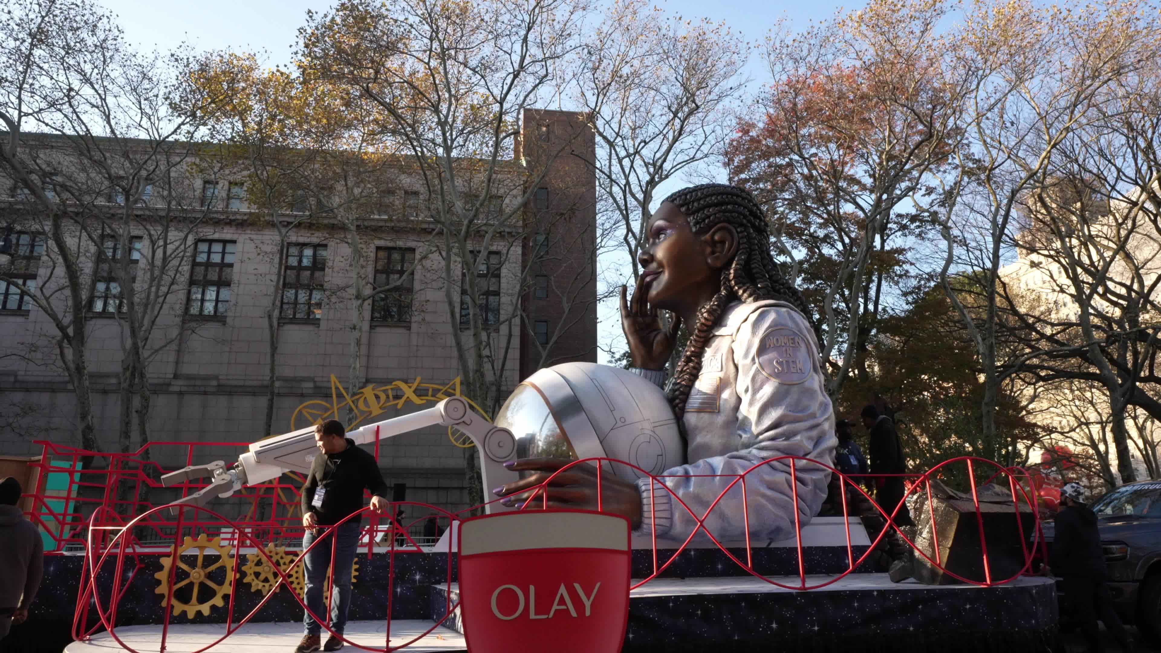 96th Macy's Thanksgiving Day Parade Balloon Inflation