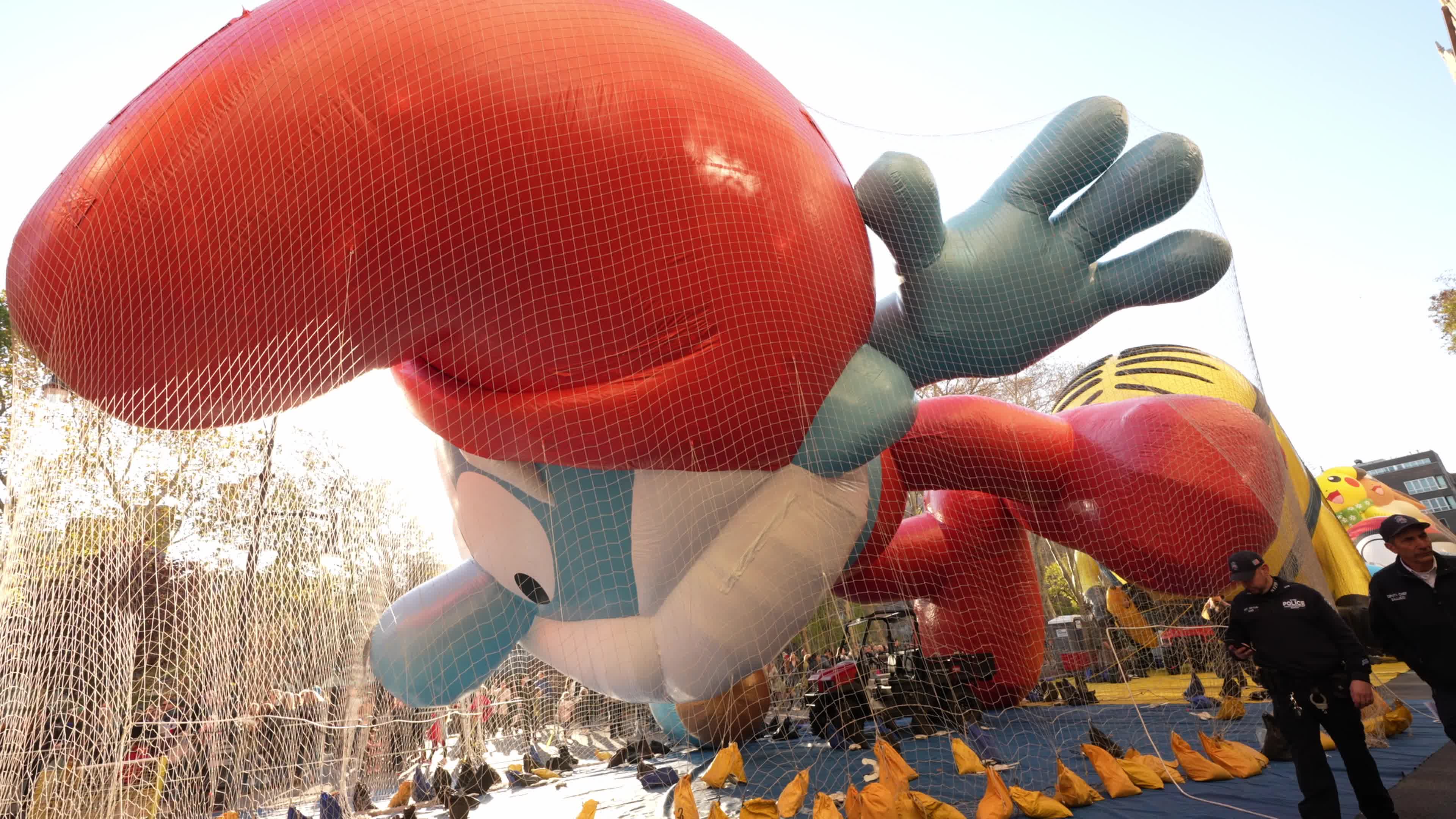 96th Macy's Thanksgiving Day Parade Balloon Inflation