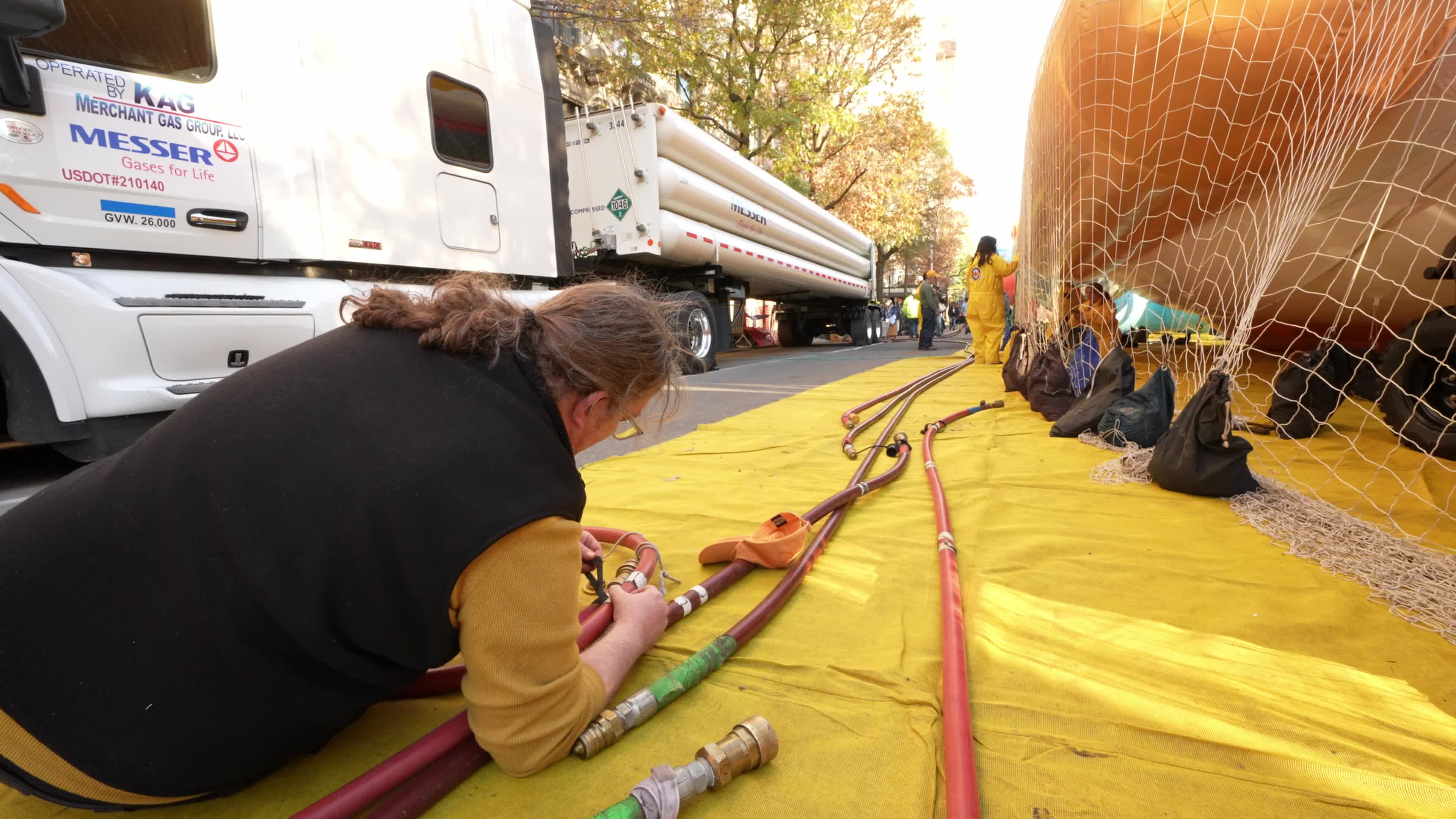 96th Macy's Thanksgiving Day Parade Balloon Inflation