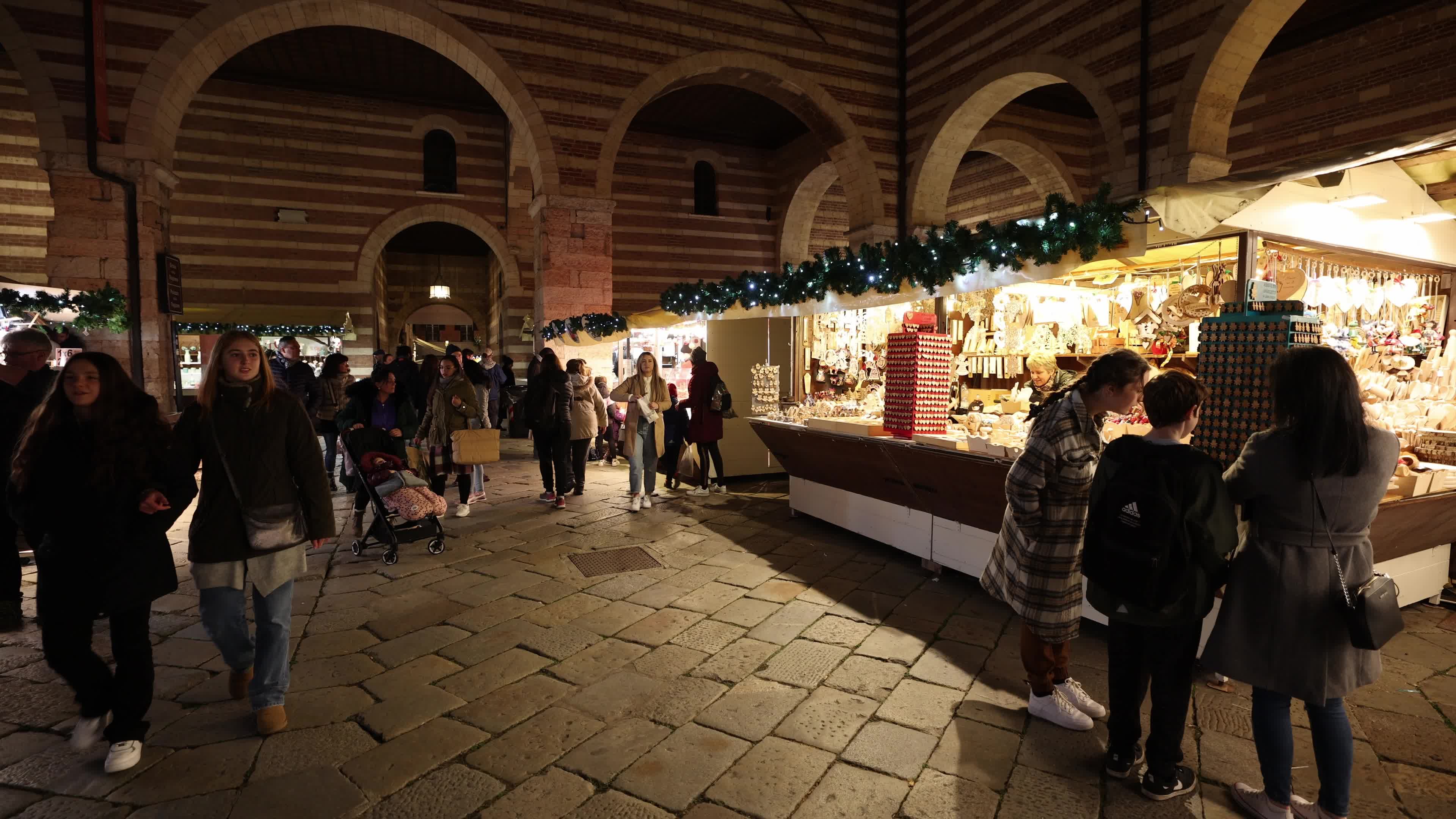 Christmas Market In Verona, Italy