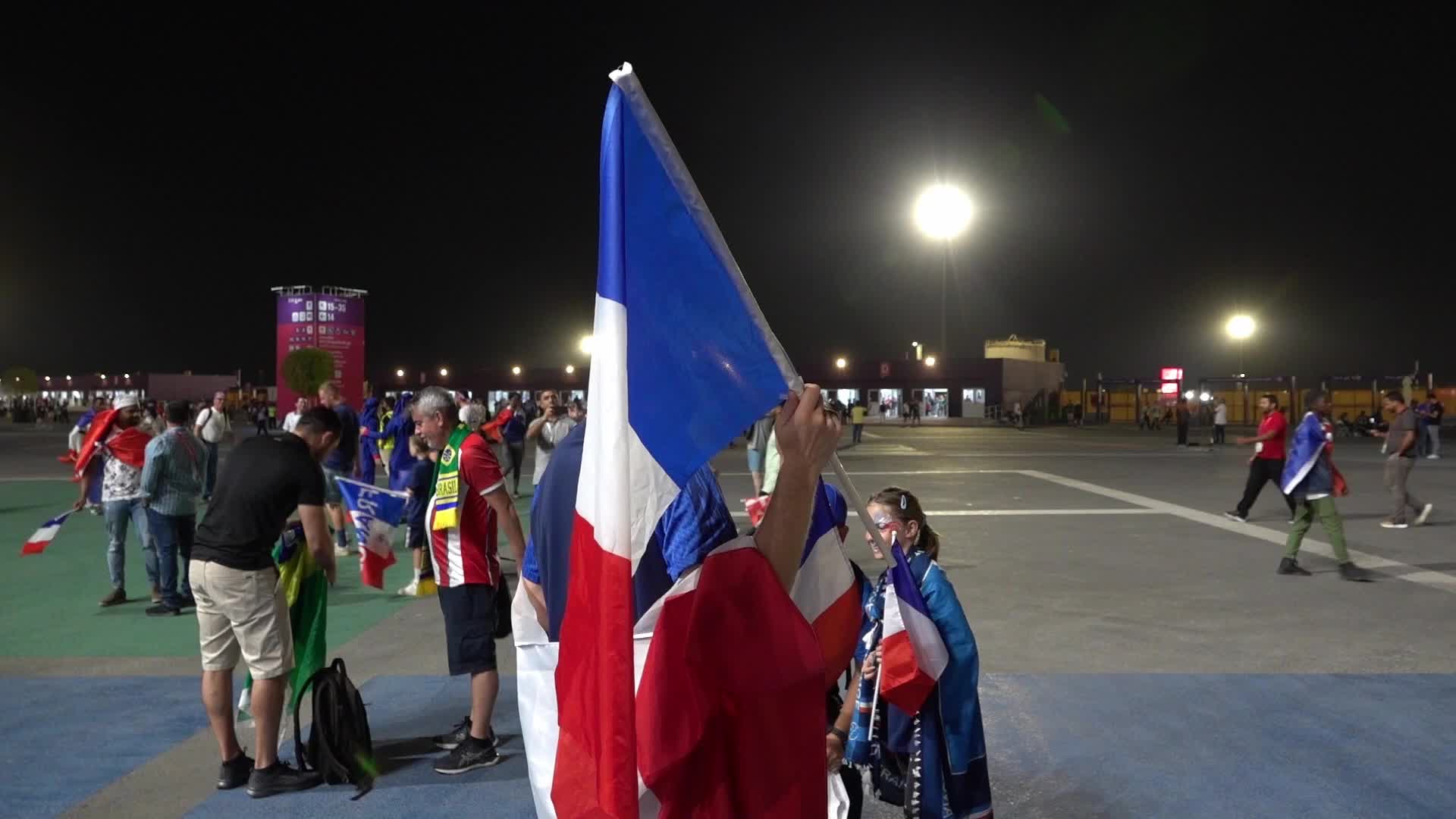 Fans arrive at Stadium 974 For The FIFA World Cup Match Between France v Denmark