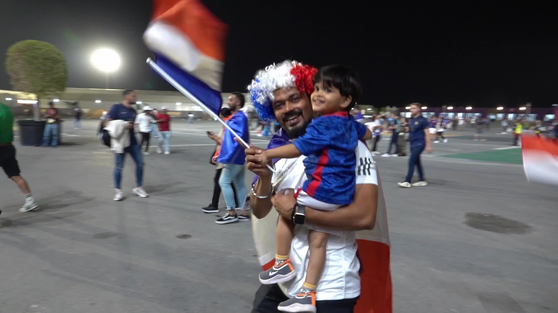Fans arrive at Stadium 974 For The FIFA World Cup Match Between France v Denmark