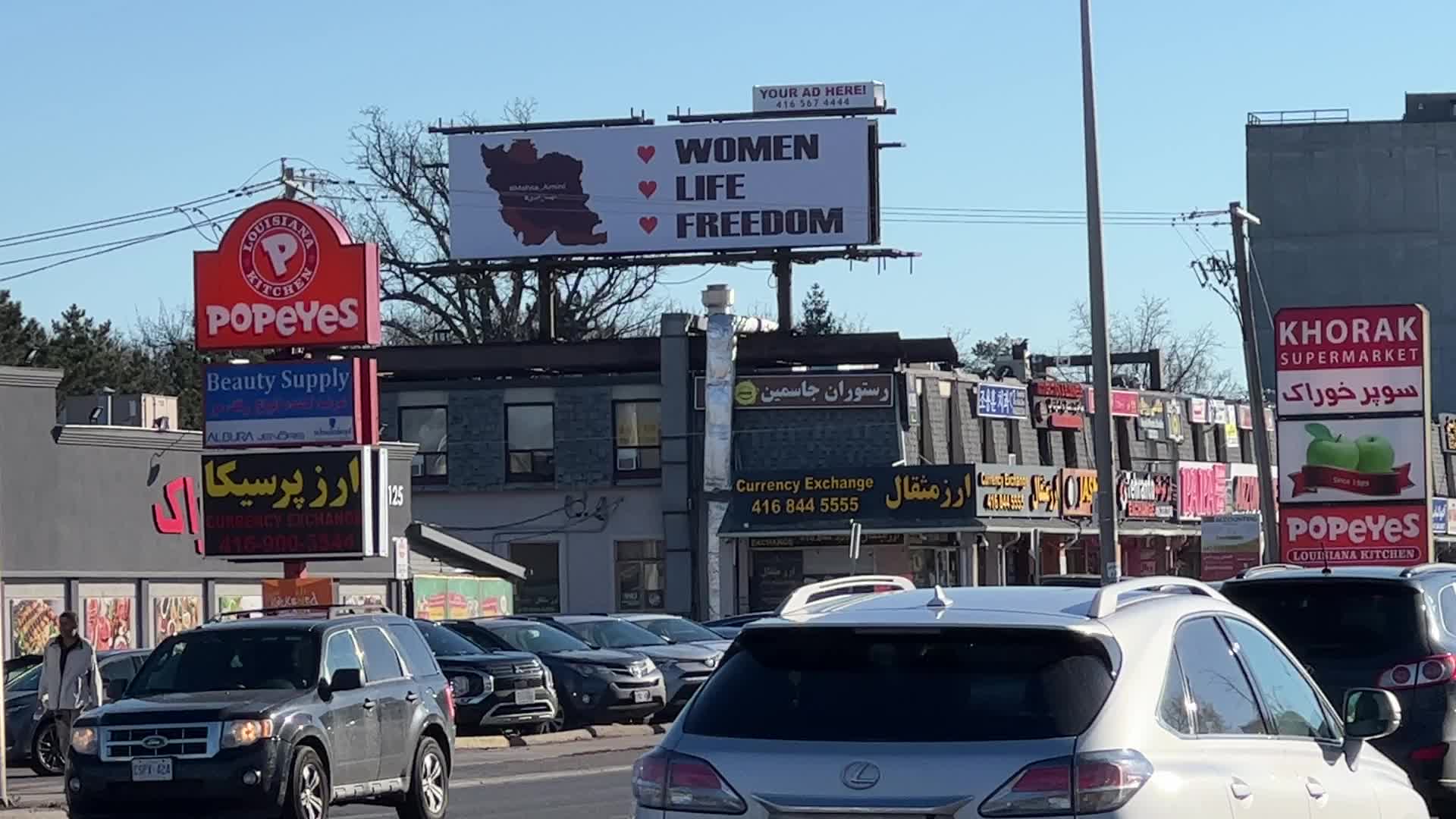 Toronto in solidarity with the anti-government protesters in Iran