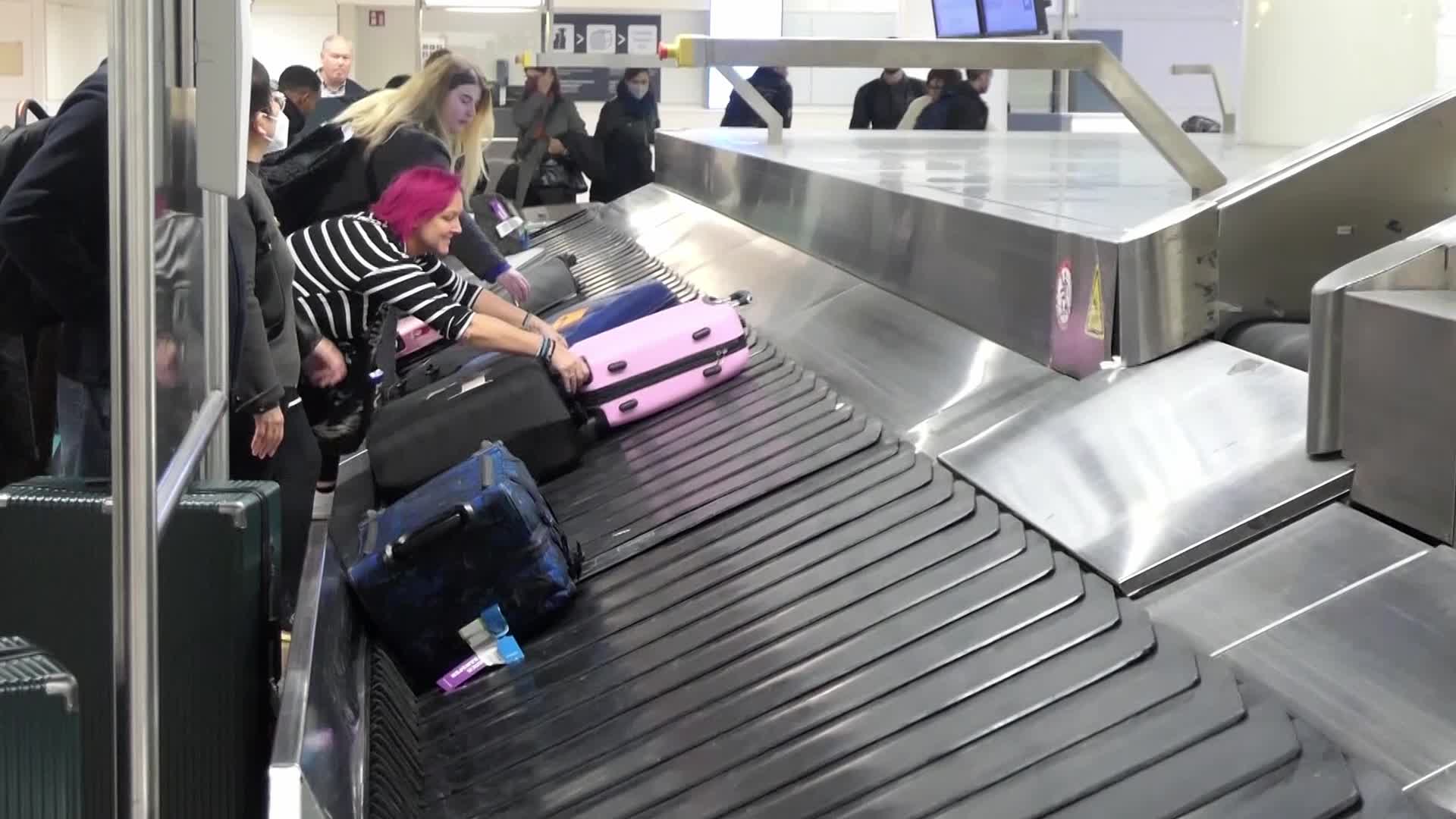 Passengers inside the terminal, gates and baggage area of Brussels Zaventem Airport