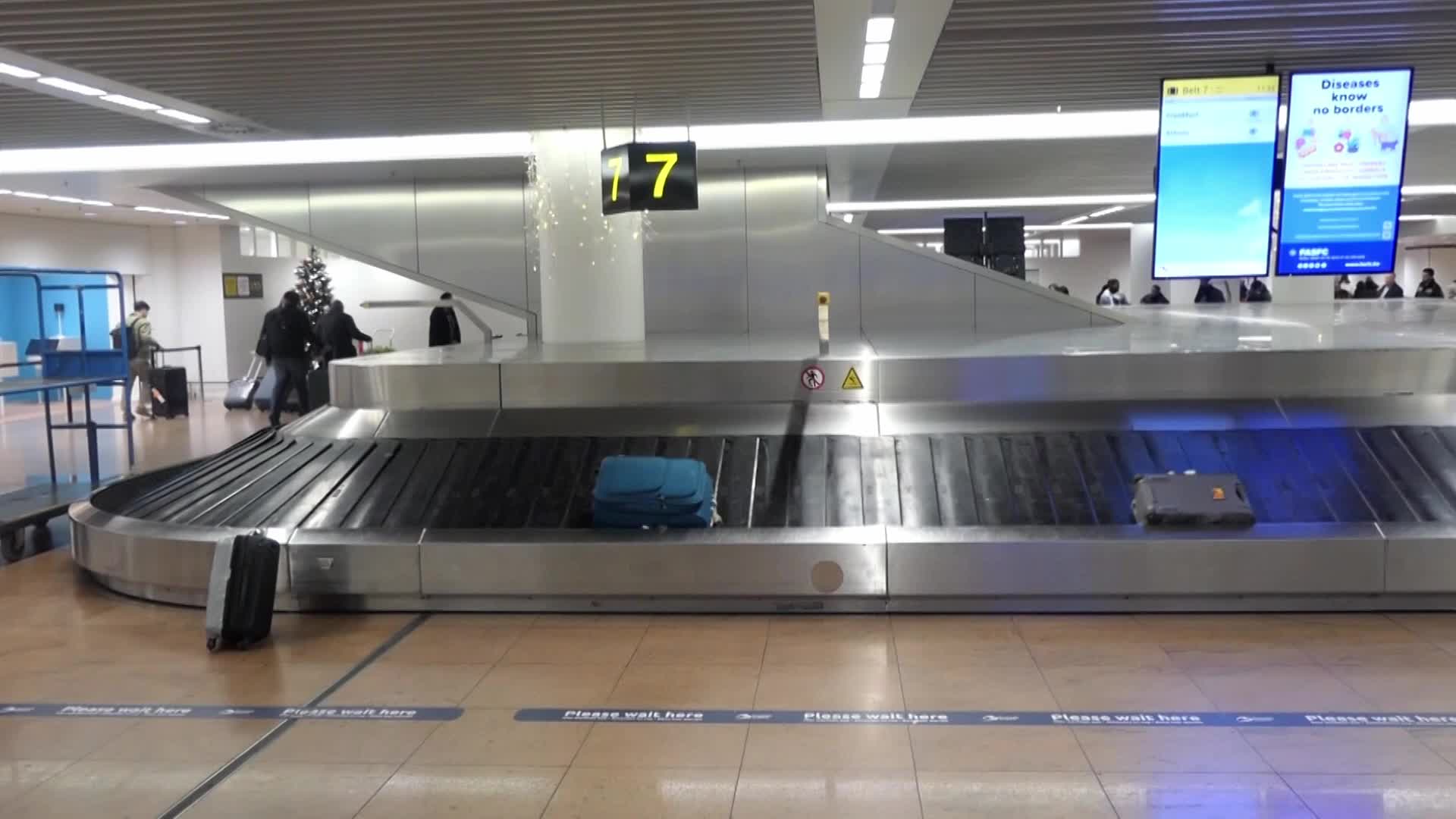 Passengers inside the terminal, gates and baggage area of Brussels Zaventem Airport