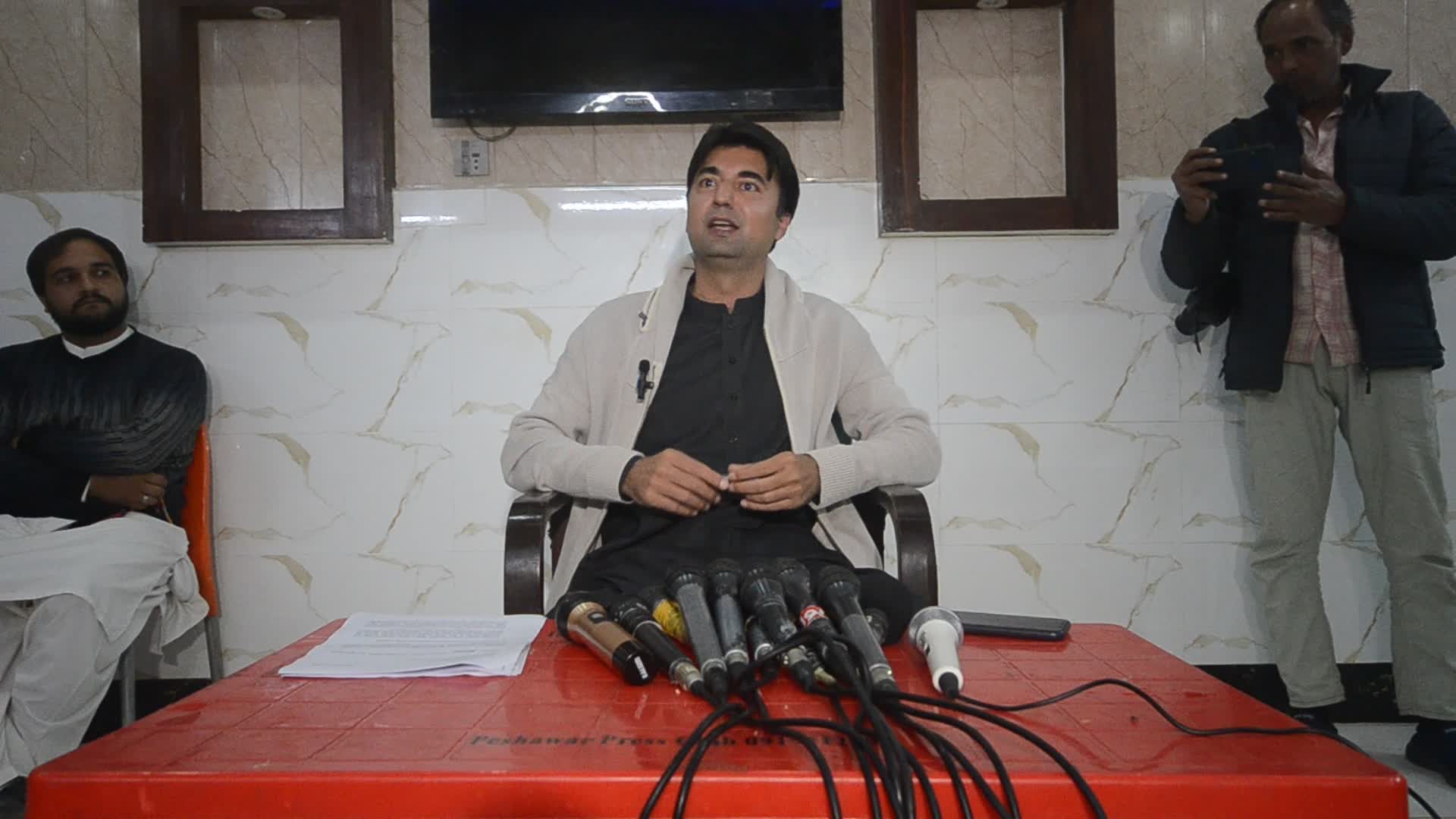 PTI ladder Murad Saeed important press conference in Peshawar