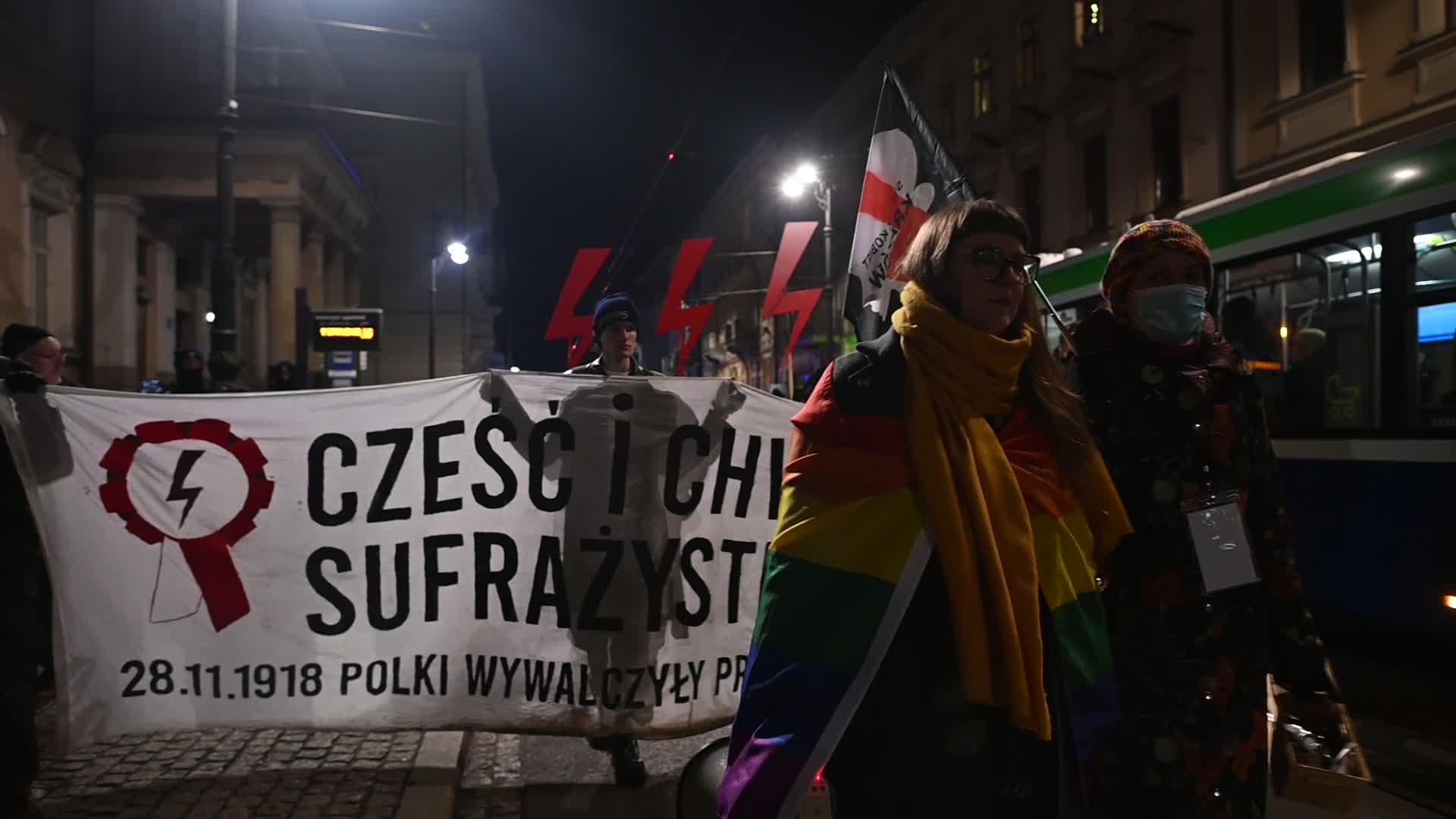 Women's Rights Protest Held In Krakow