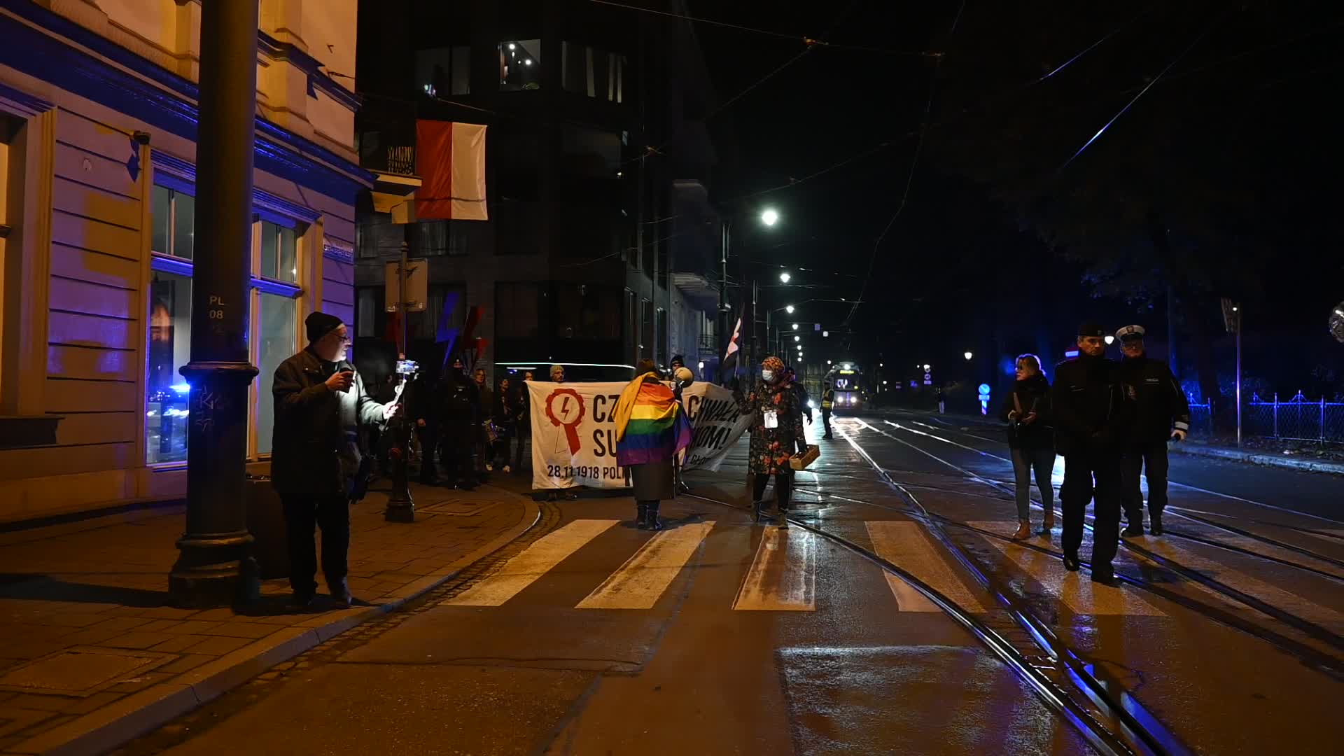 Women's Rights Protest Held In Krakow