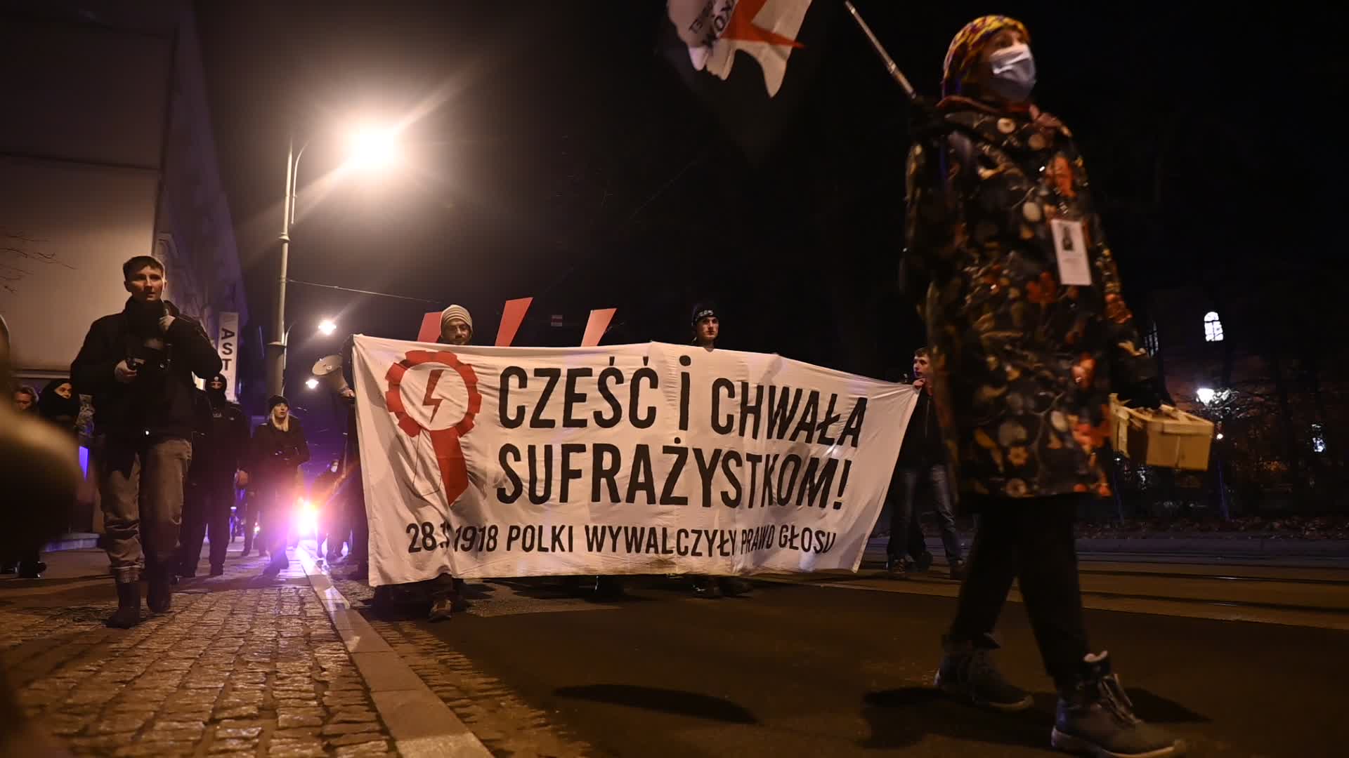 Women's Rights Protest Held In Krakow