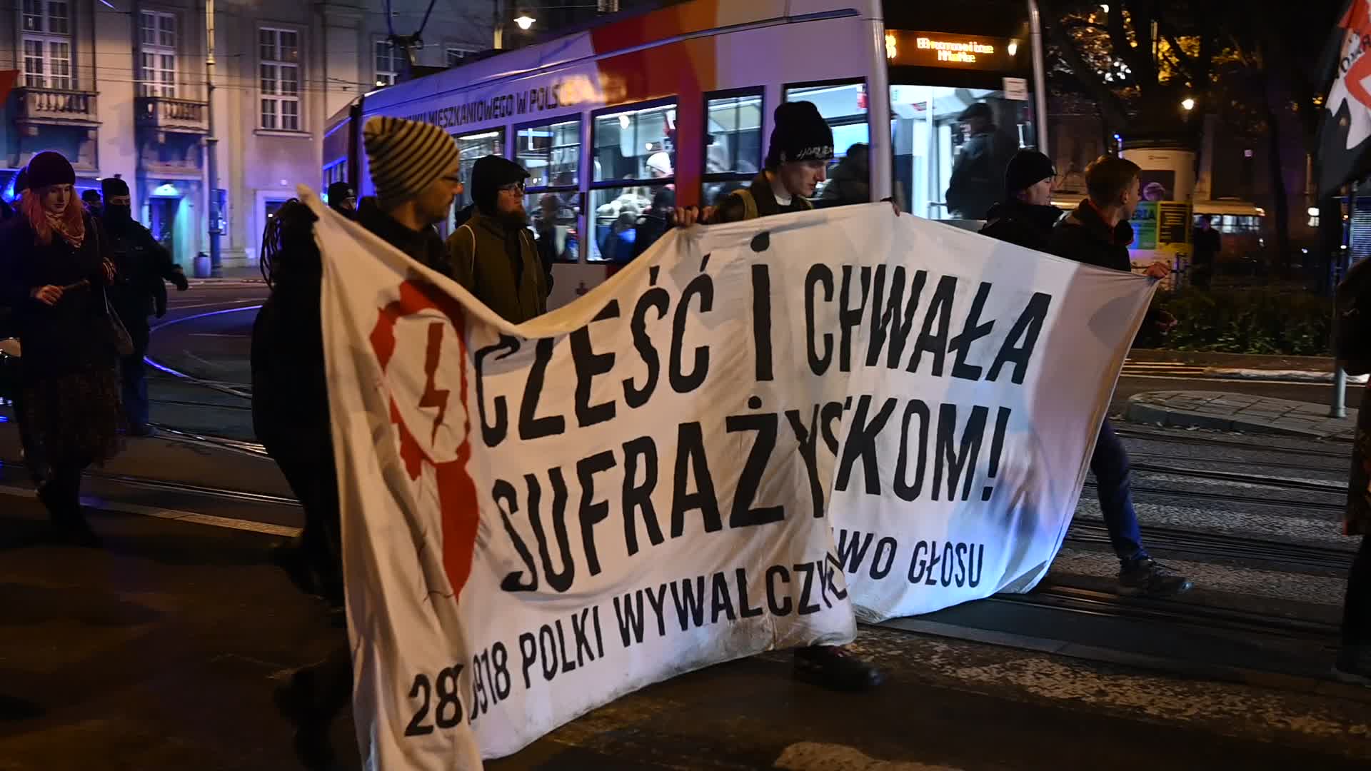 Women's Rights Protest Held In Krakow
