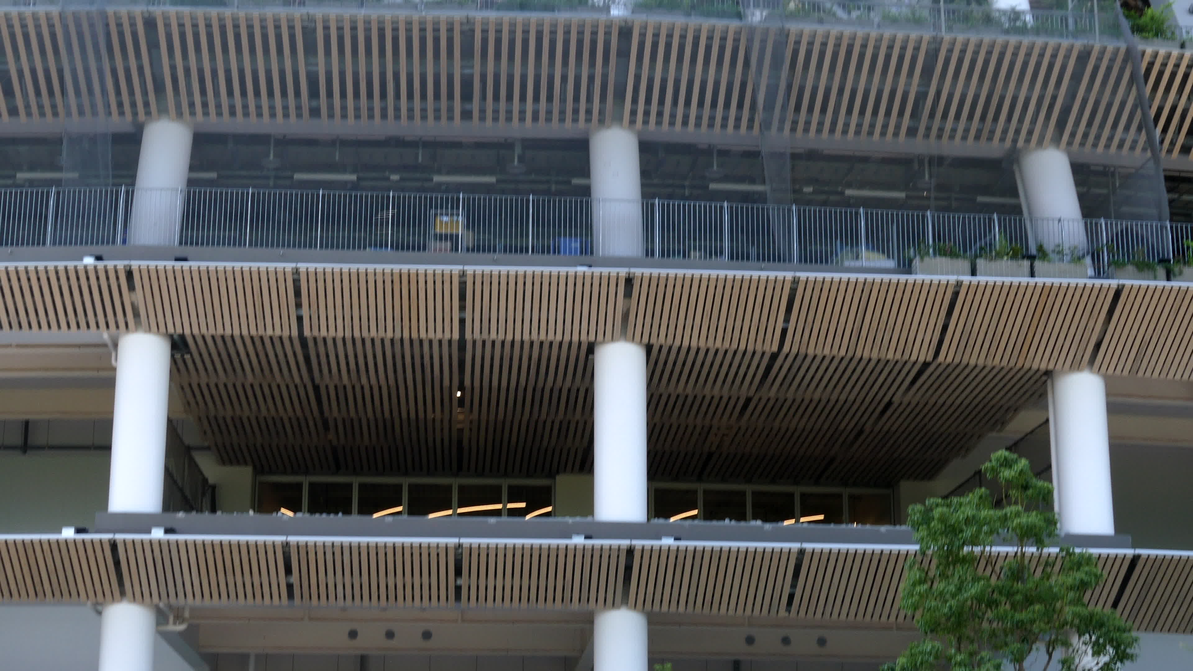 Construction continues for the New National Stadium