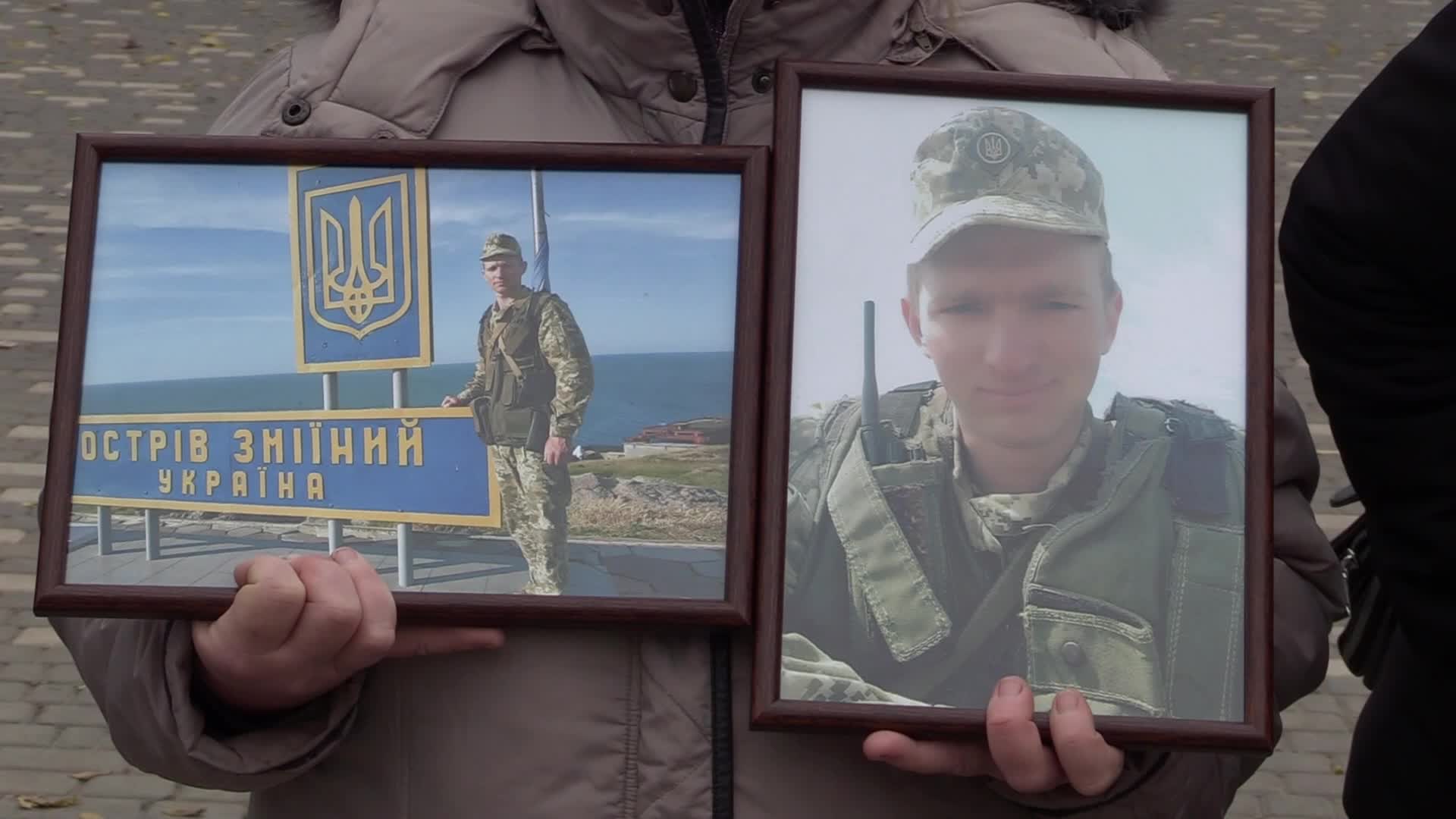 A rally of relatives of Ukrainian prisoners of war in Odesa, amid Russia's invasion of Ukraine