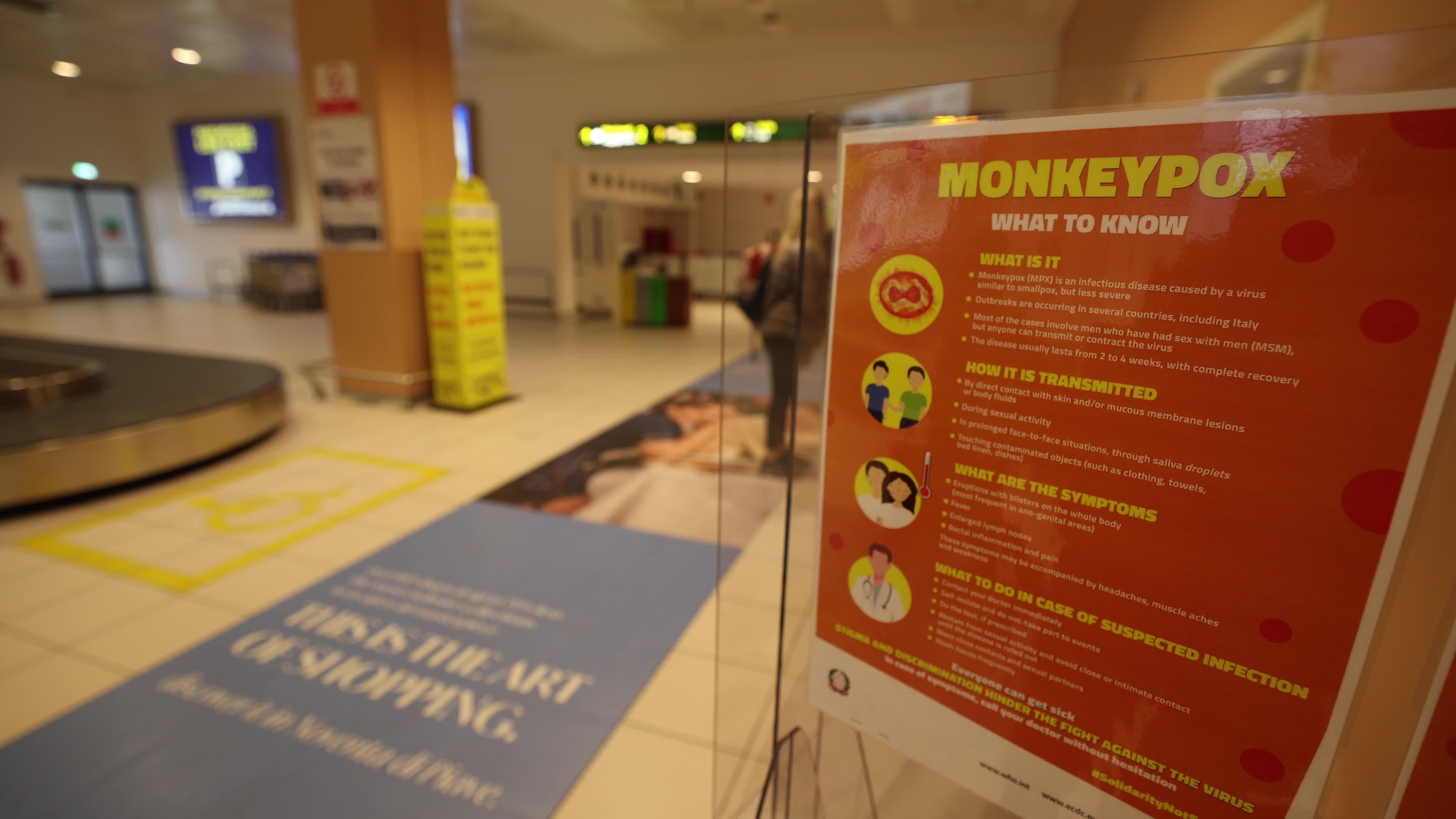 Monkeypox Sign At Treviso International Airport