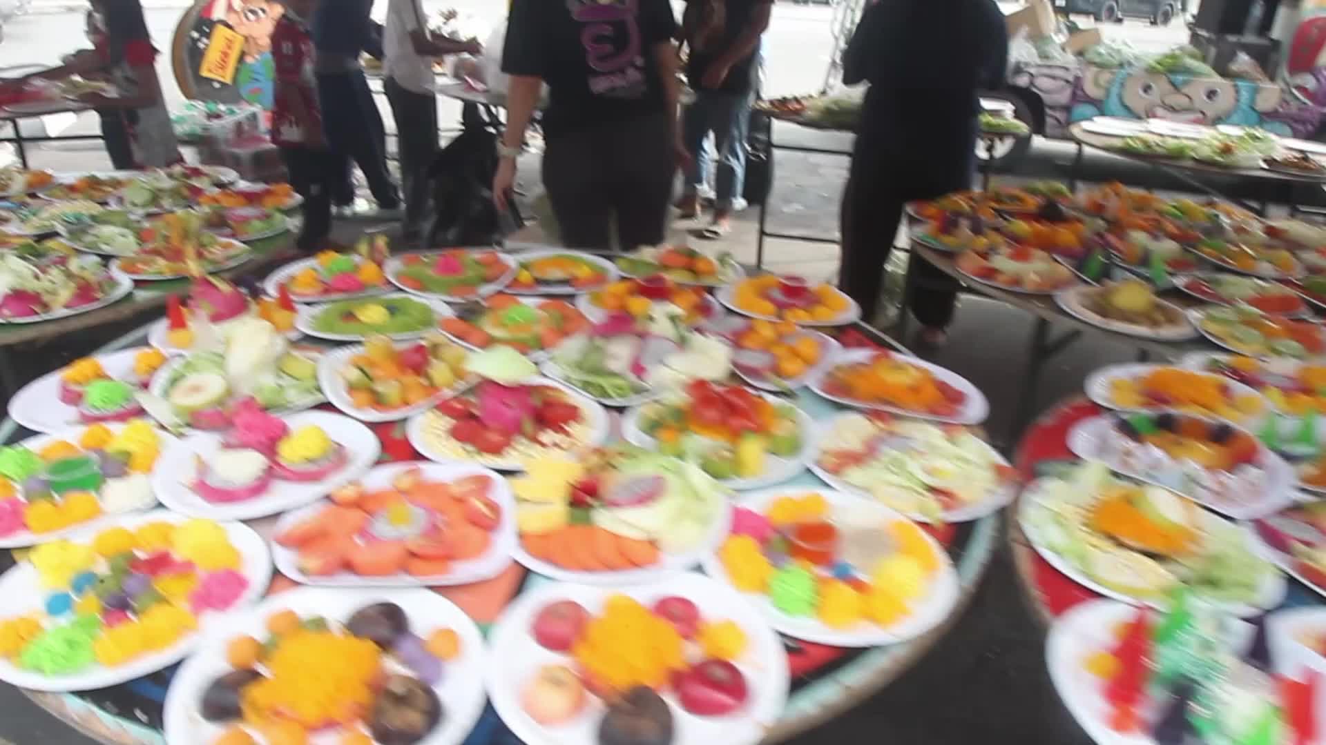 Monkey Buffet in Thailand