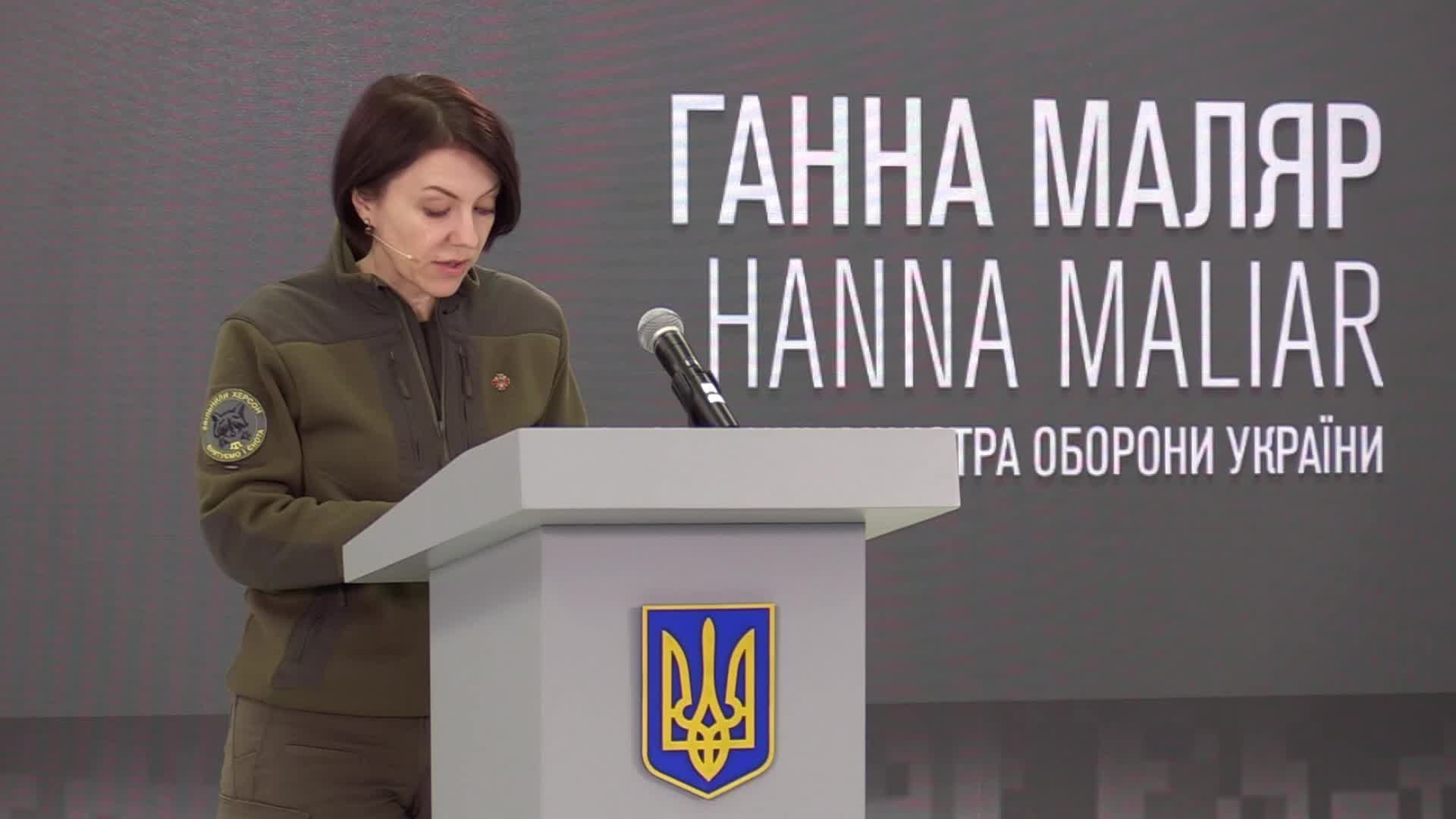 A media briefing of the Security and Defense Forces of Ukraine in Kyiv, amid Russia's invasion of Ukraine