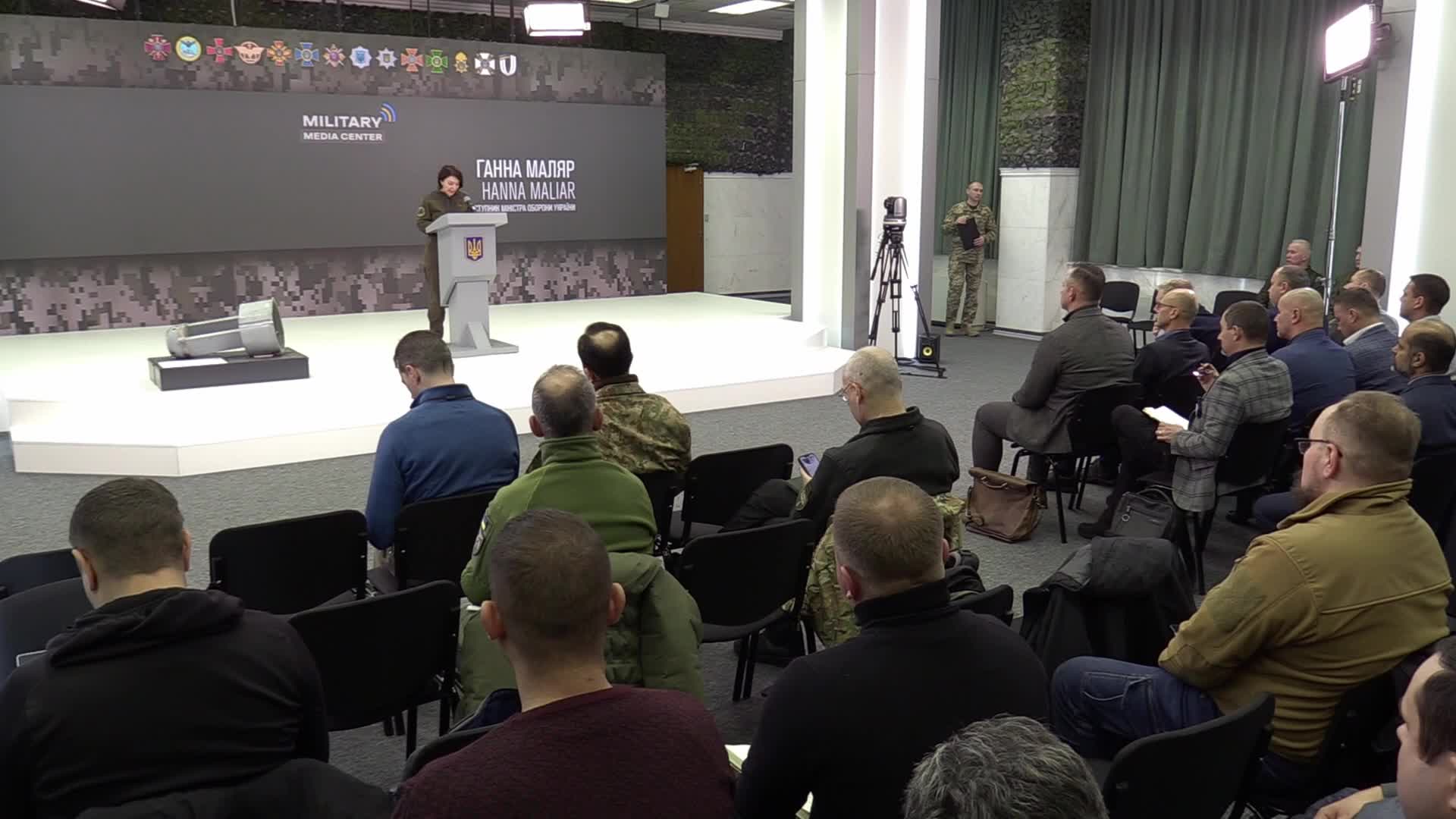 A media briefing of the Security and Defense Forces of Ukraine in Kyiv, amid Russia's invasion of Ukraine
