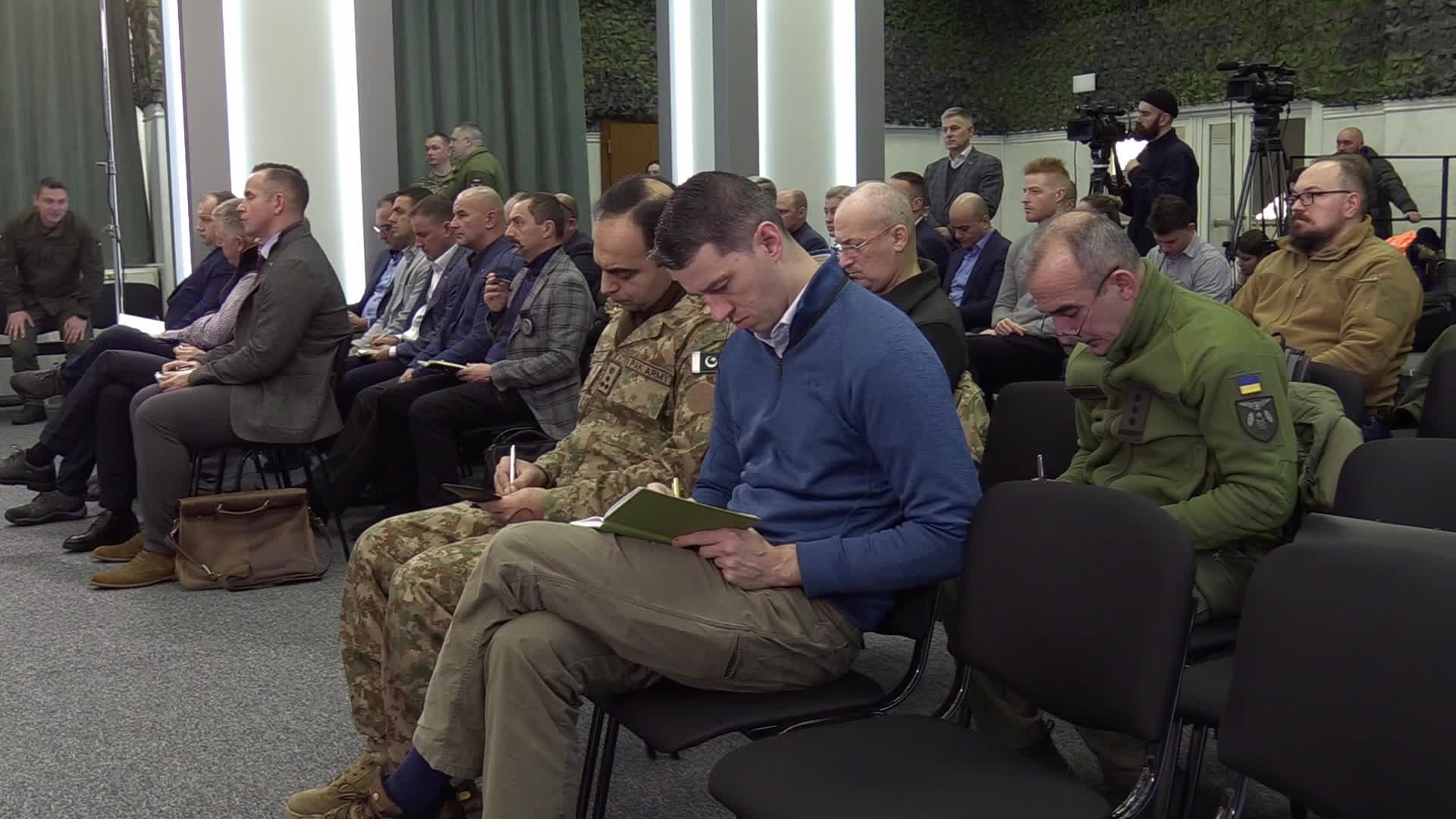 A media briefing of the Security and Defense Forces of Ukraine in Kyiv, amid Russia's invasion of Ukraine