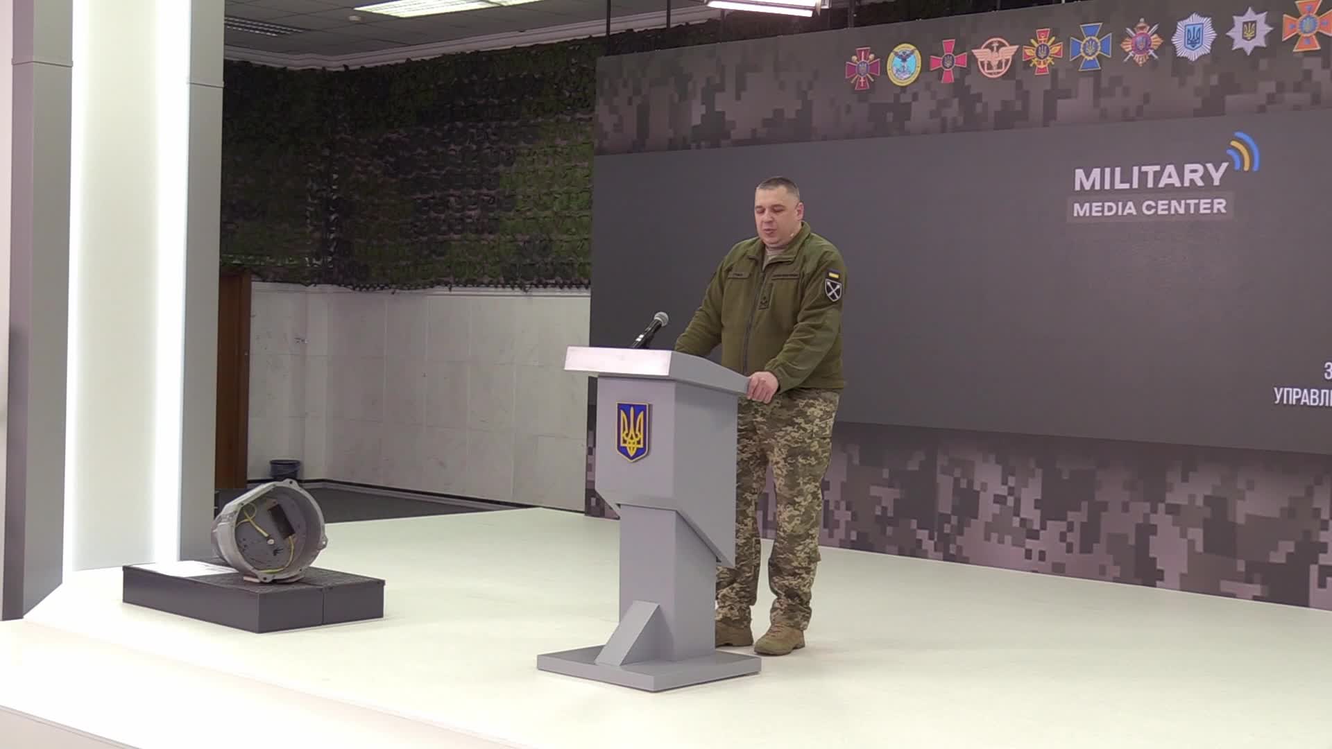 A media briefing of the Security and Defense Forces of Ukraine in Kyiv, amid Russia's invasion of Ukraine
